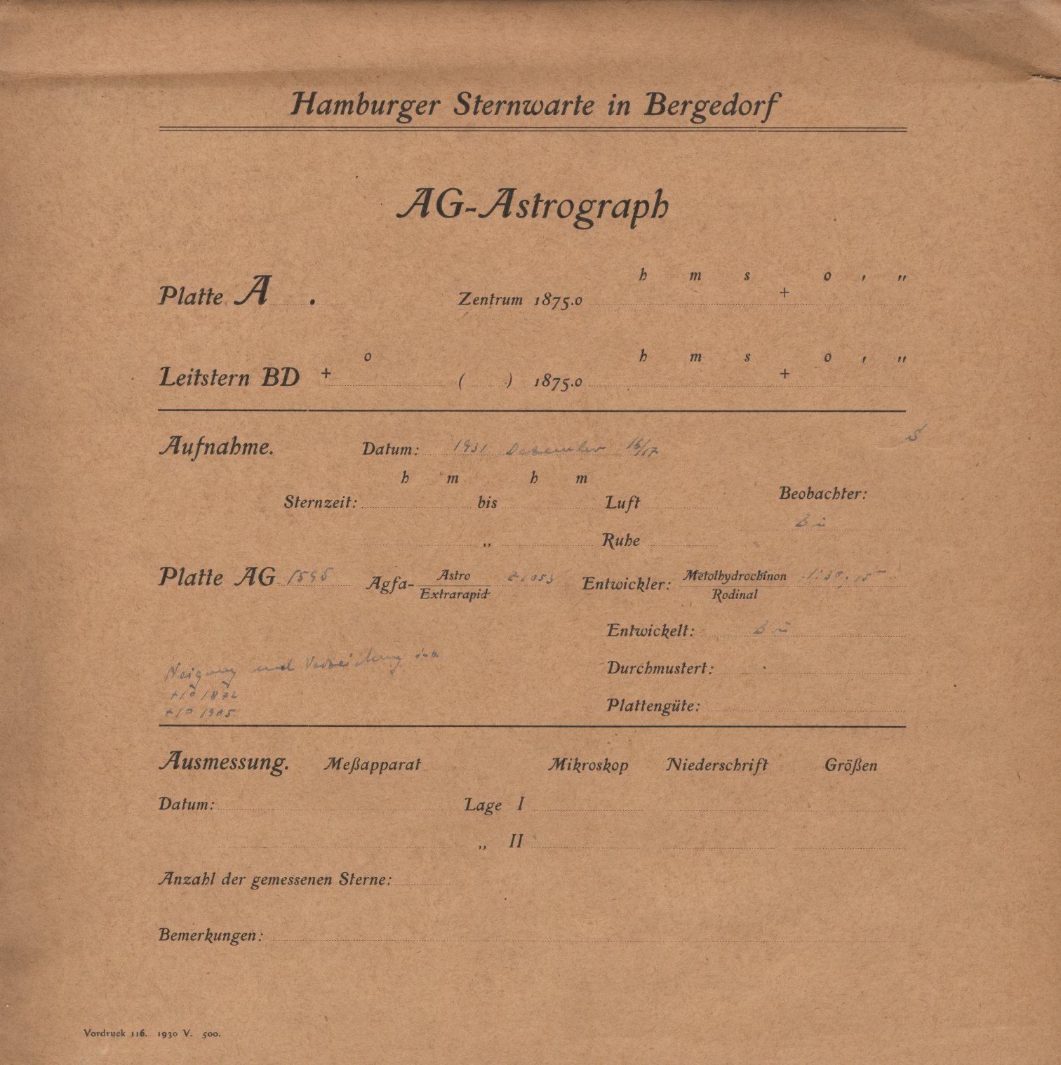 Plattenhuelle AG01595