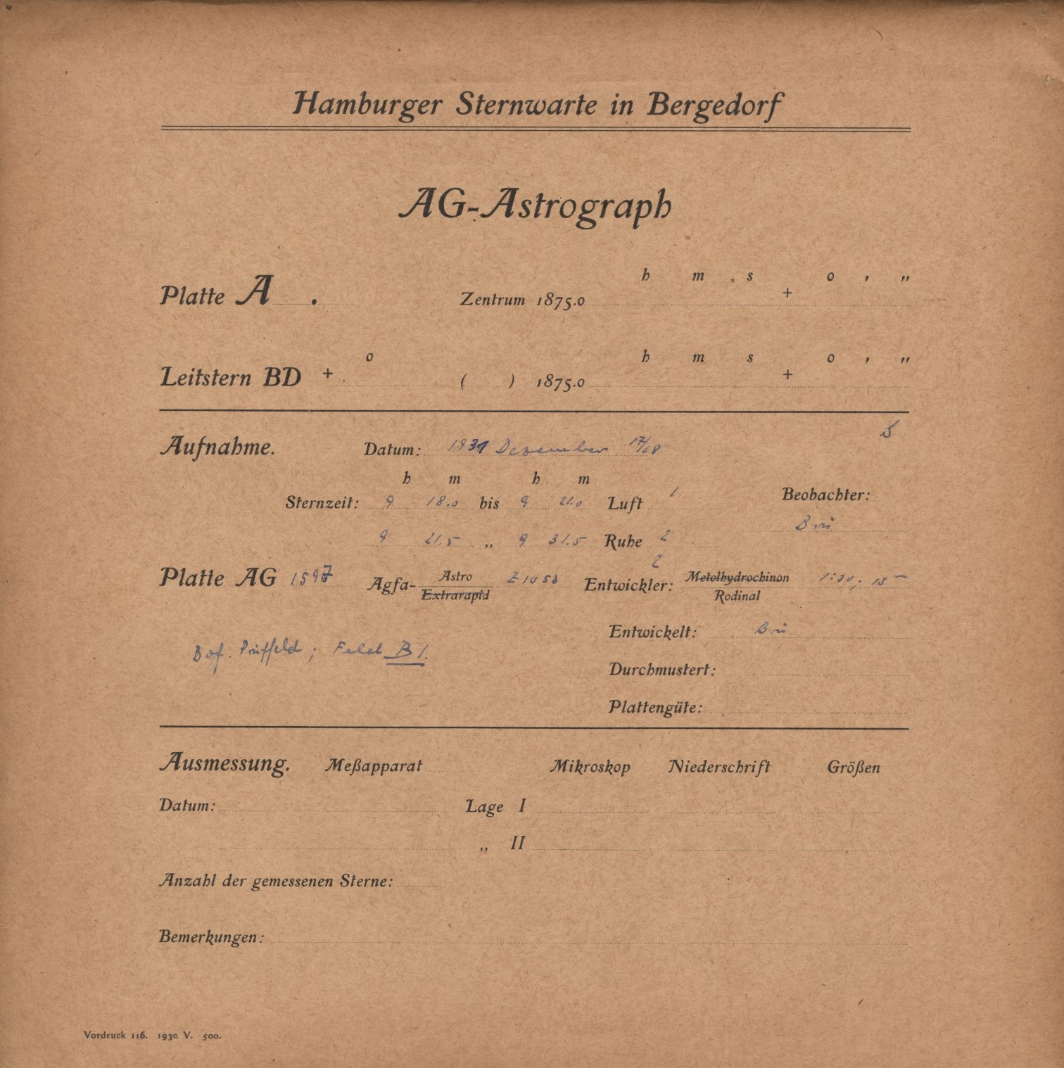 Plattenhuelle AG01597