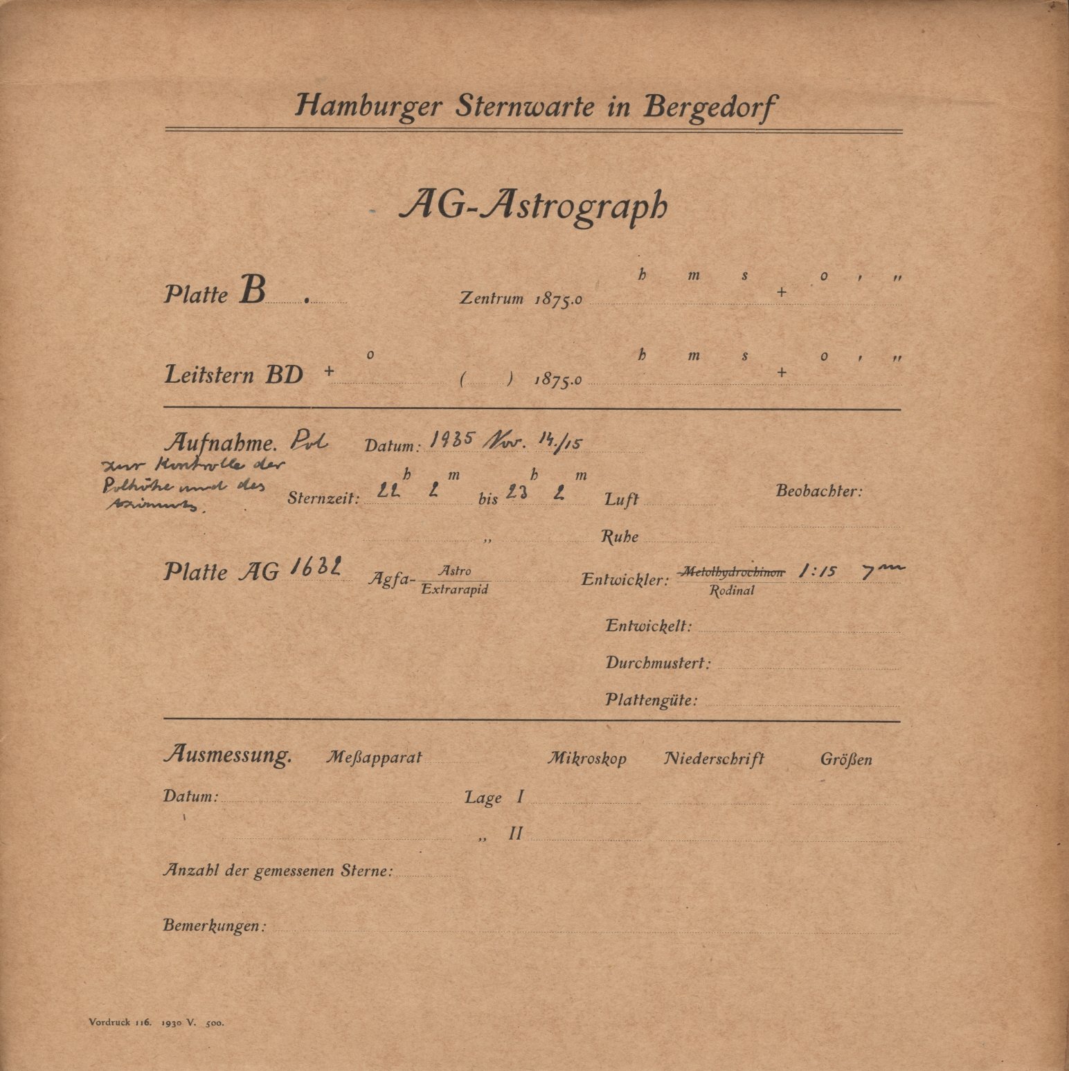 Plattenhuelle AG01632