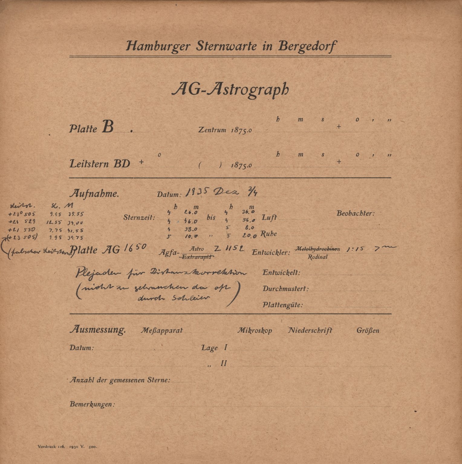 Plattenhuelle AG01650