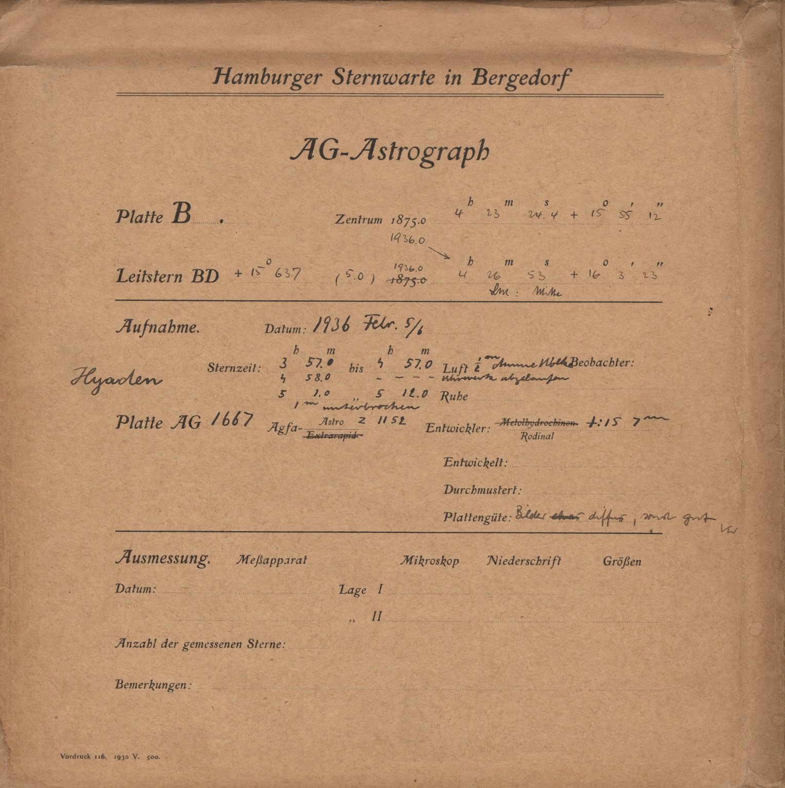 Plattenhuelle AG01667