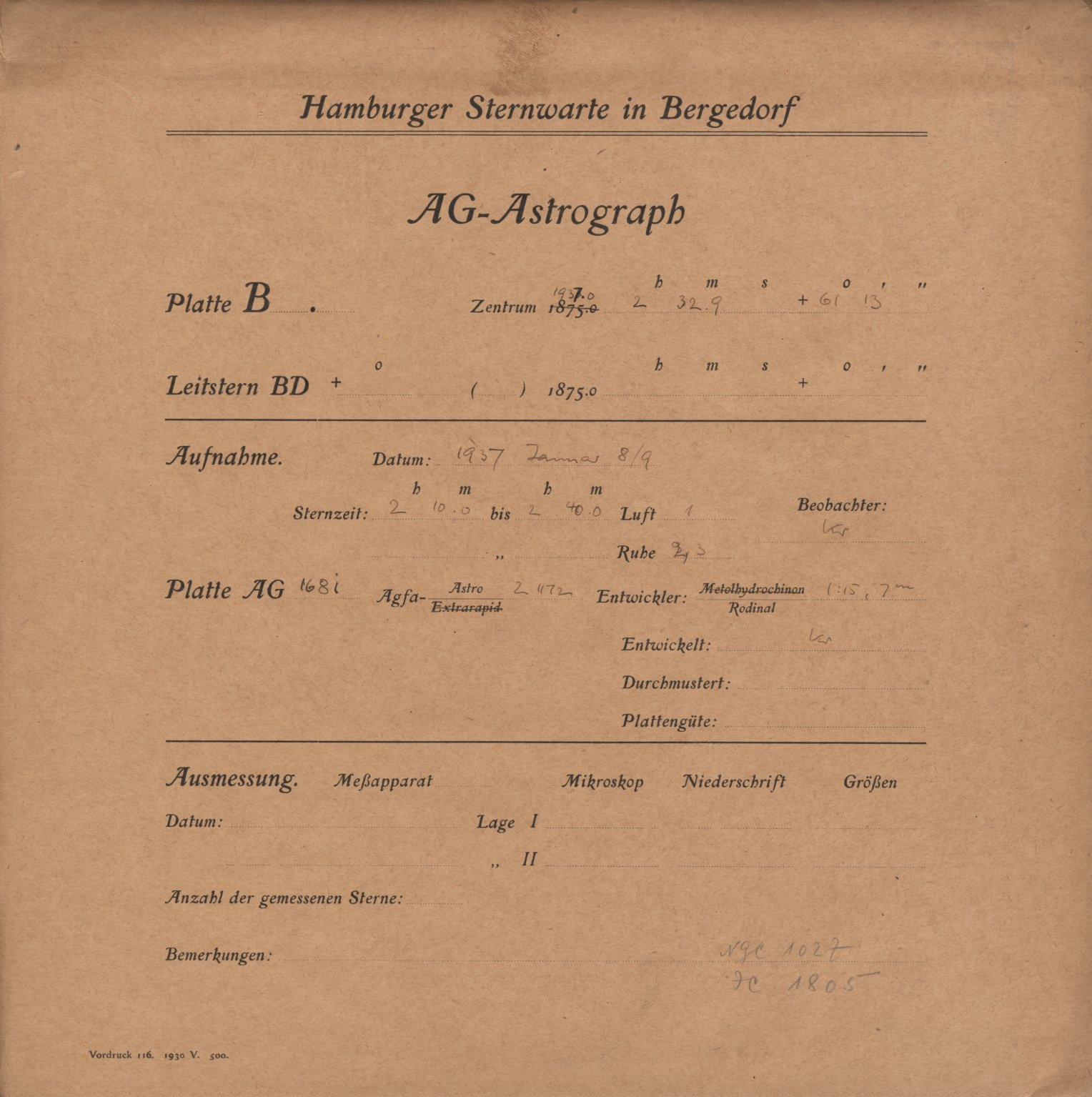 Plattenhuelle AG01681