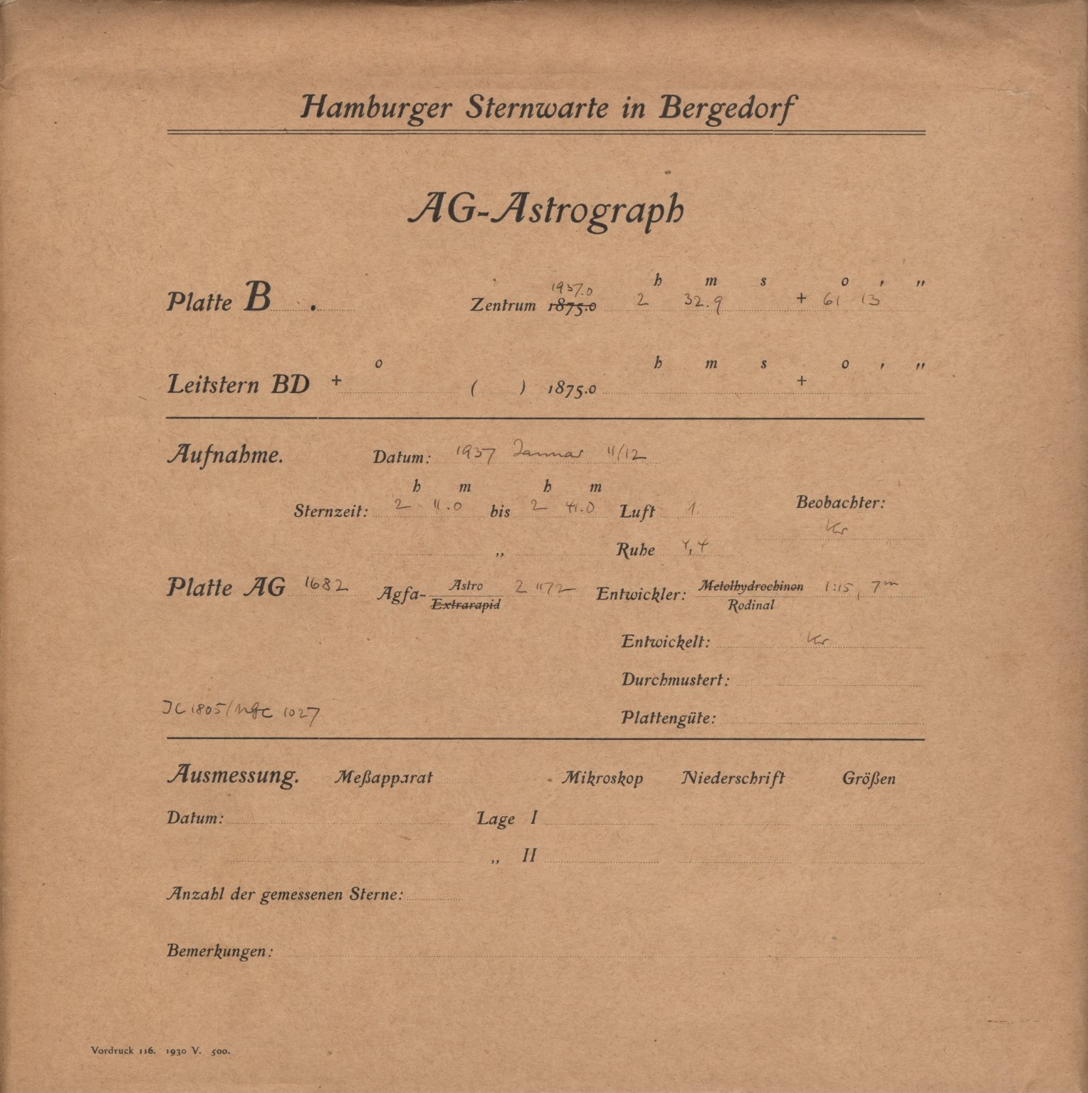 Plattenhuelle AG01682