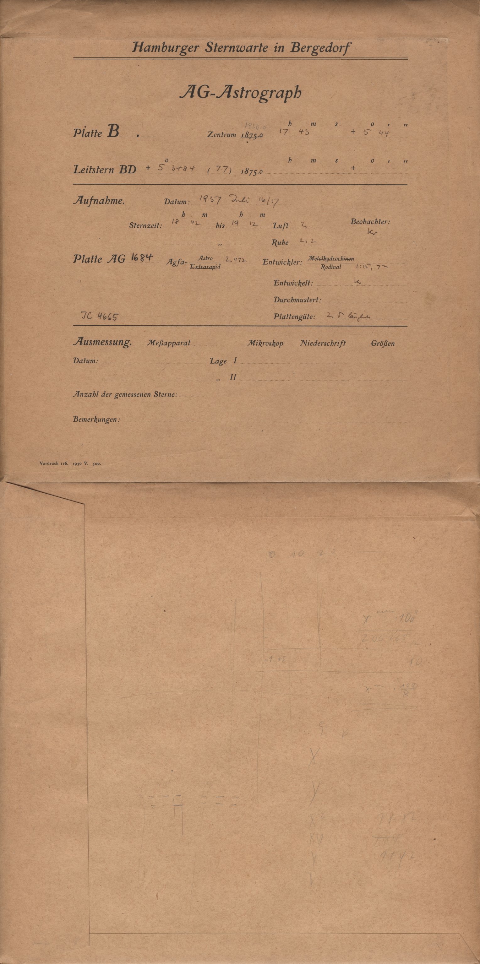 Plattenhuelle AG01684