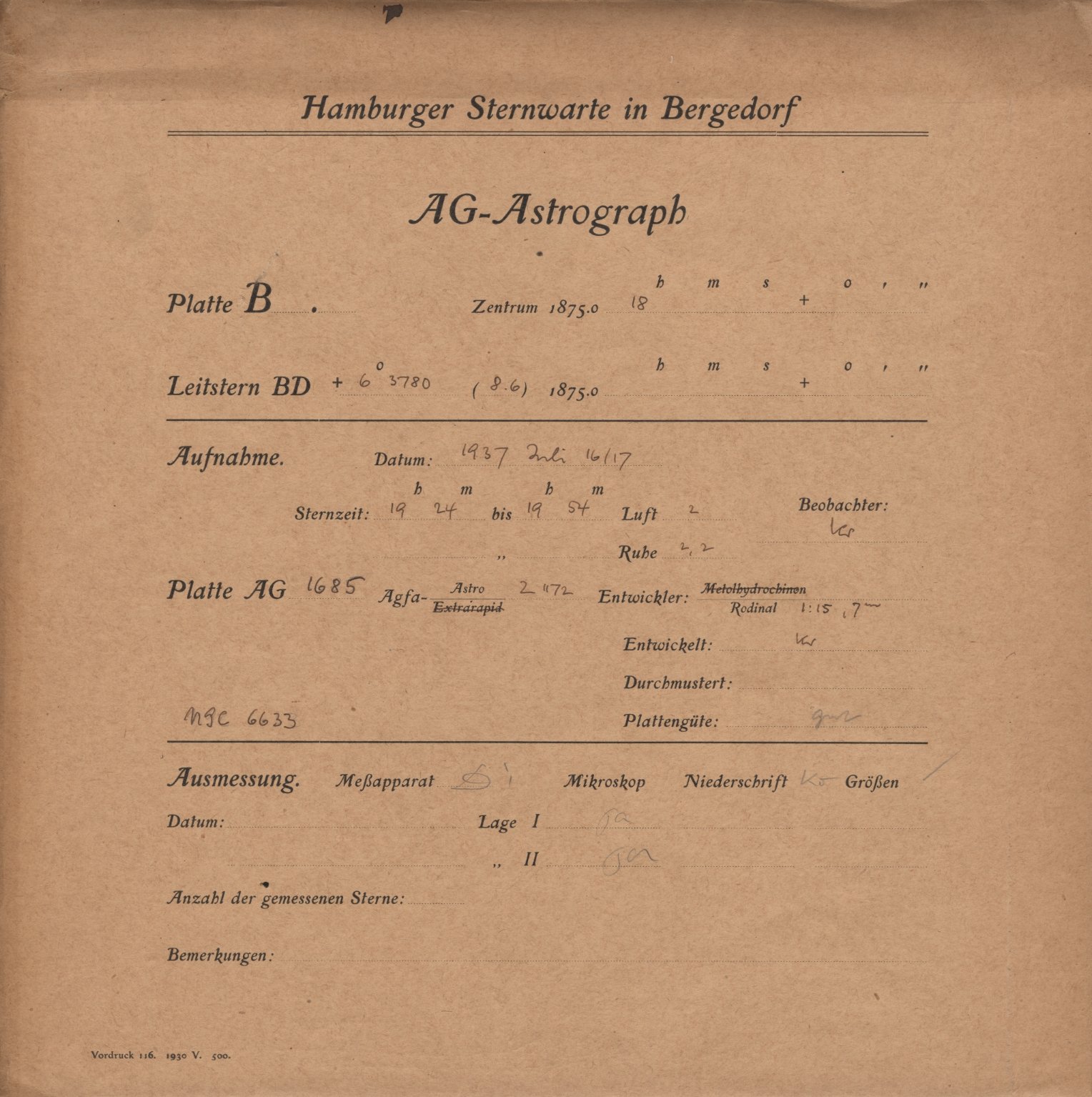 Plattenhuelle AG01685