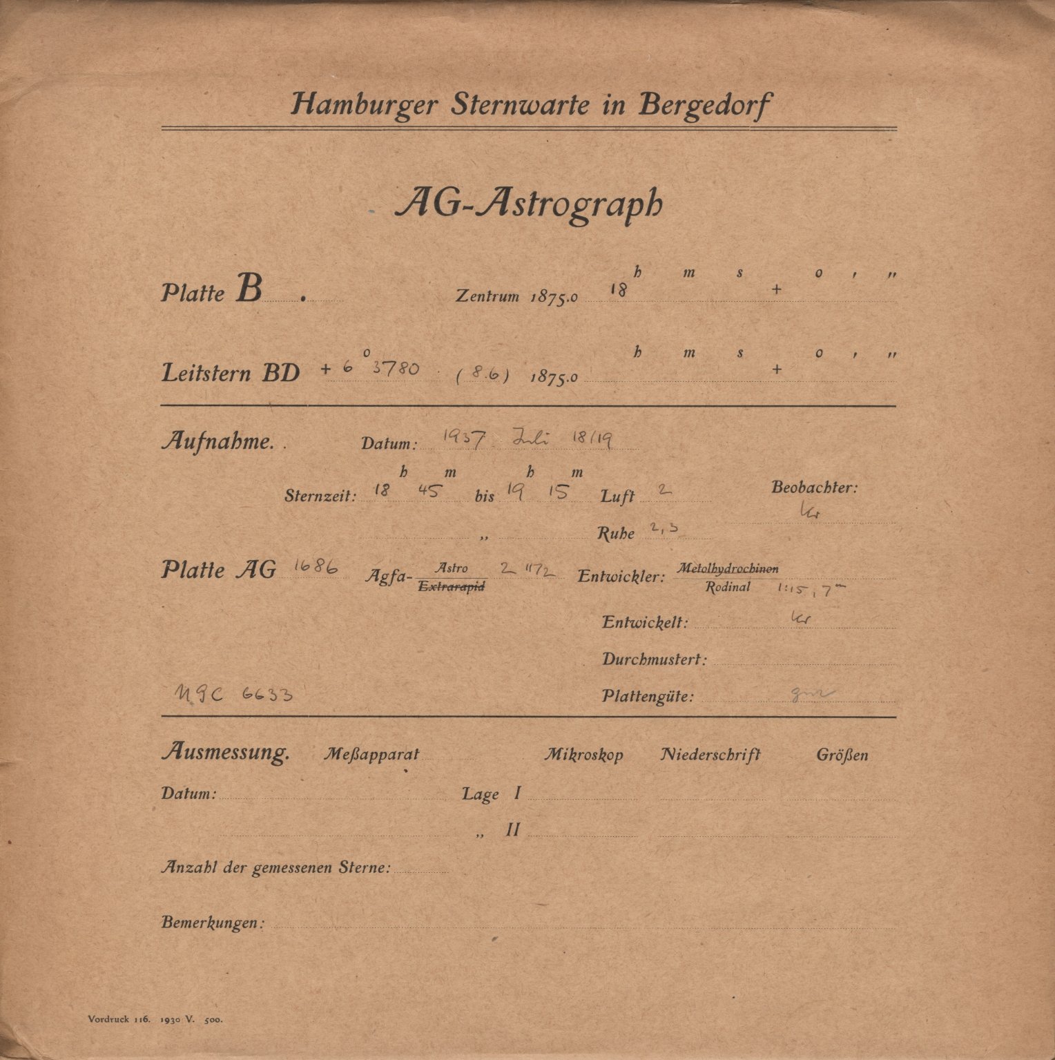 Plattenhuelle AG01686