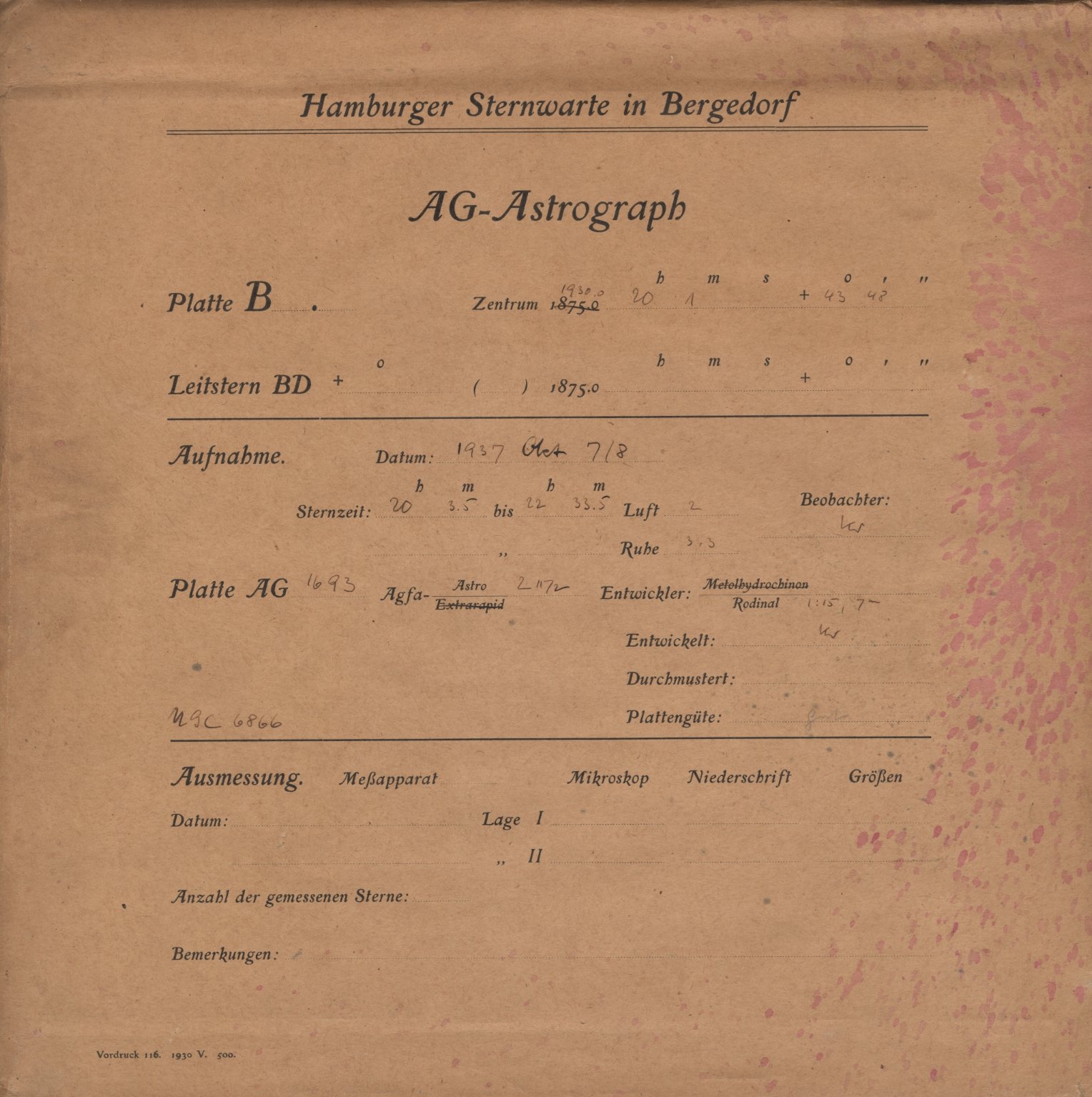 Plattenhuelle AG01693