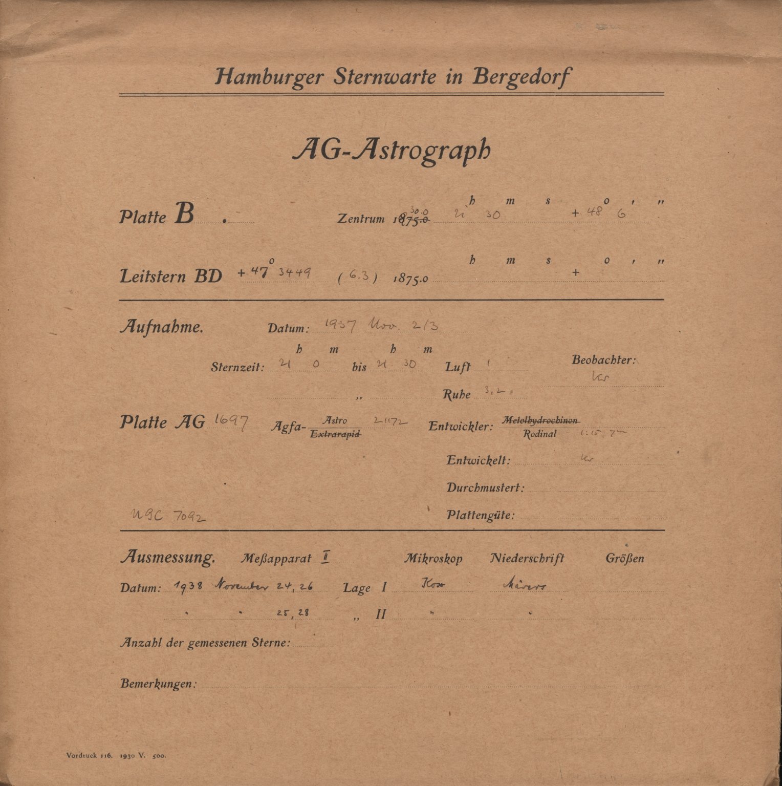 Plattenhuelle AG01697