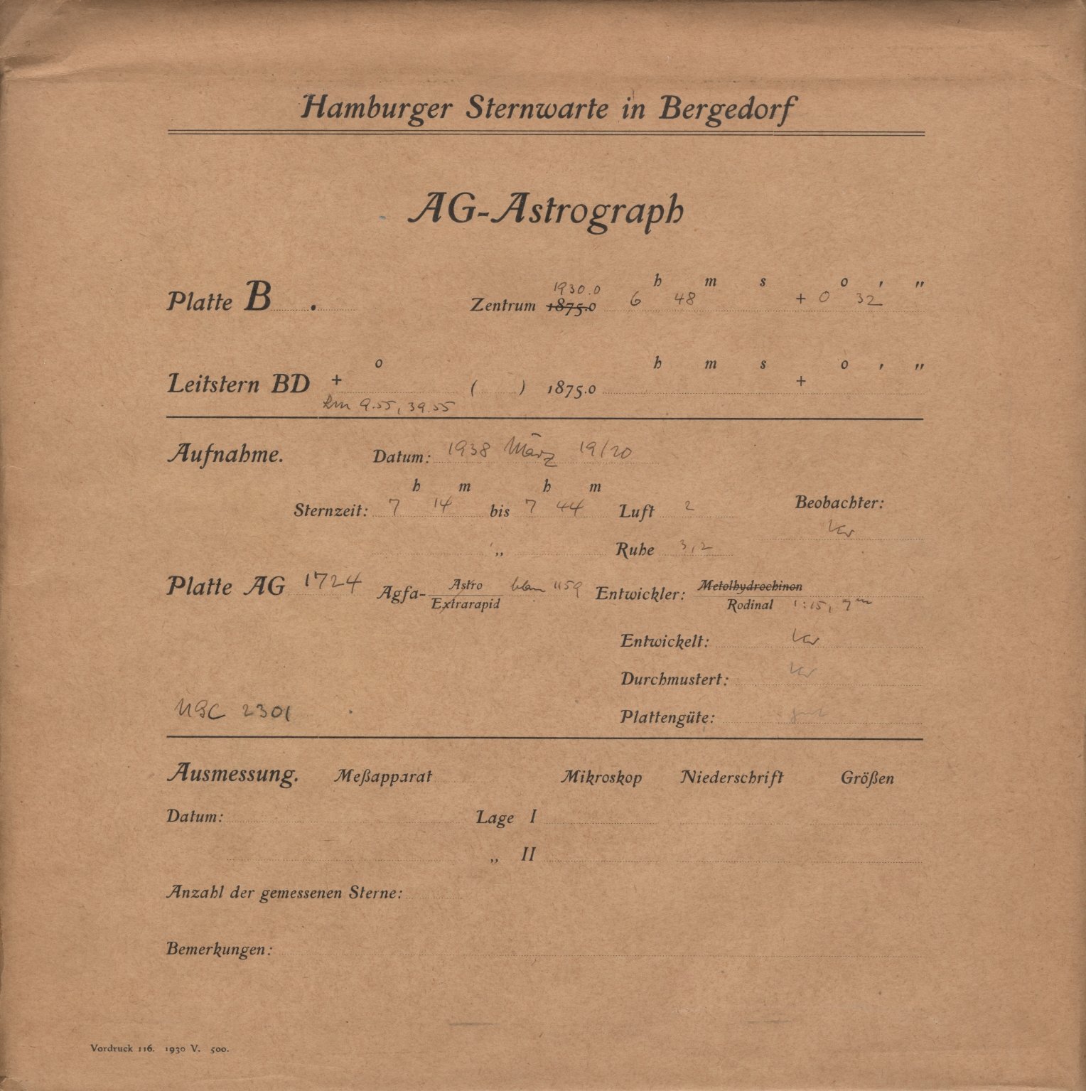 Plattenhuelle AG01724