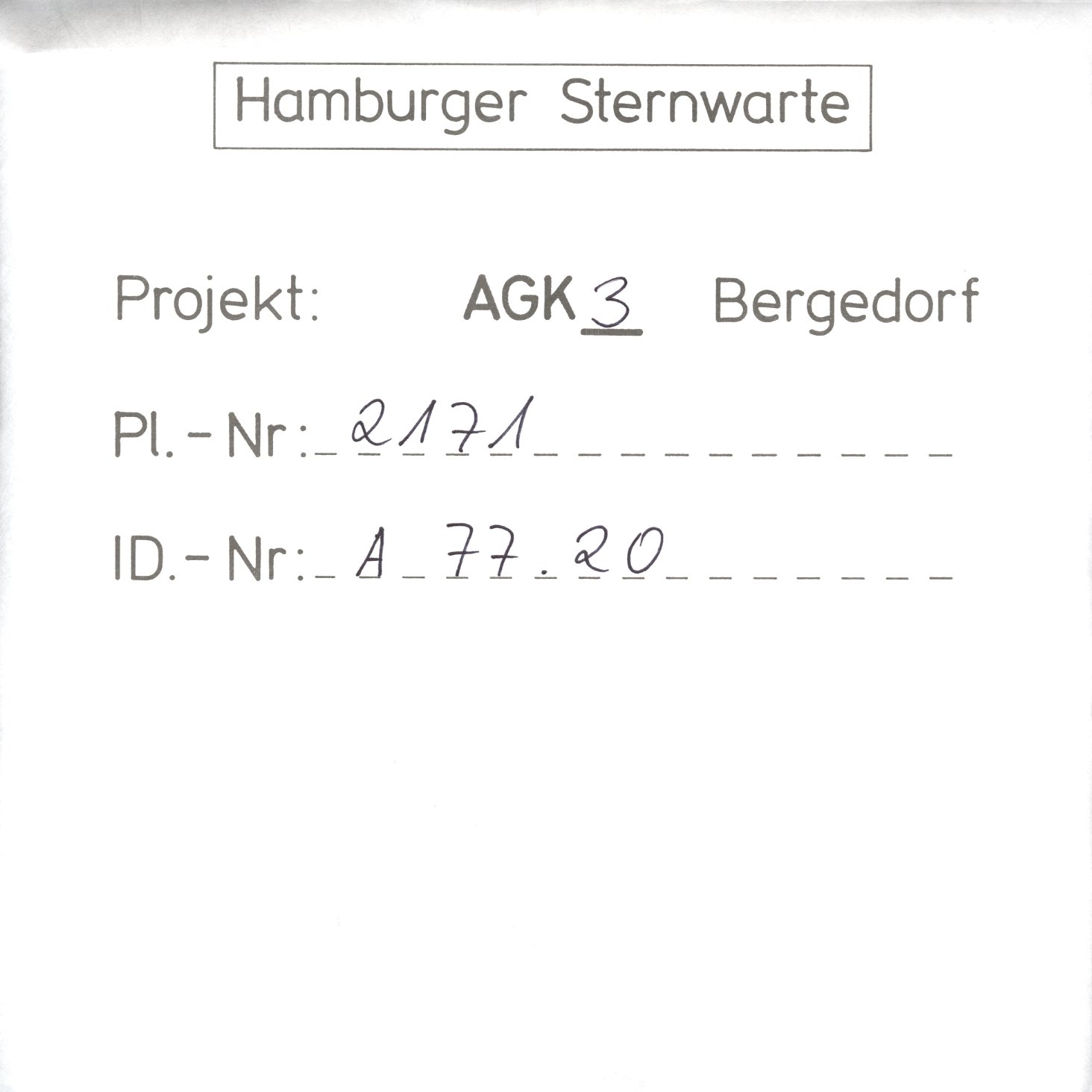 Plattenhuelle AG02171