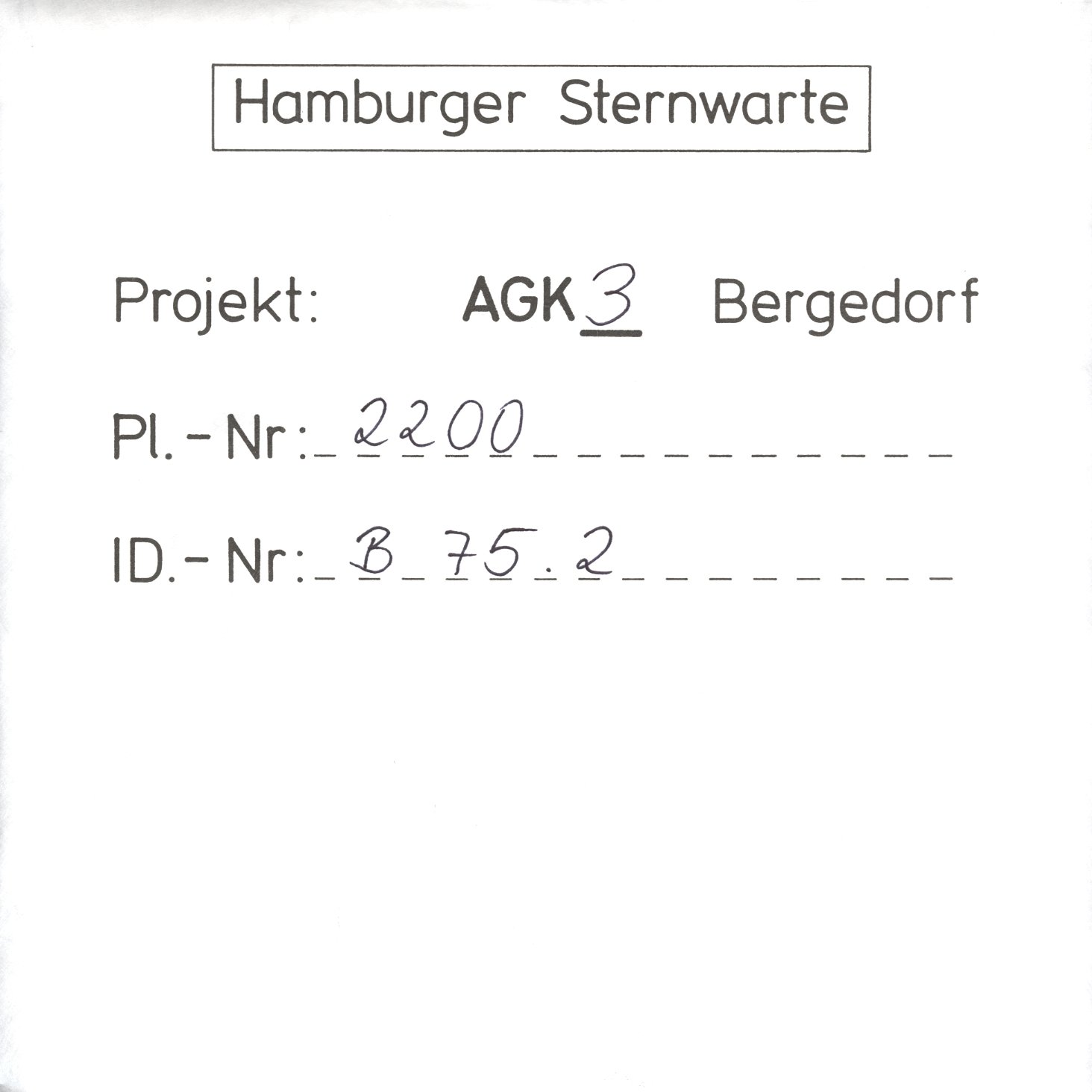 Plattenhuelle AG02200