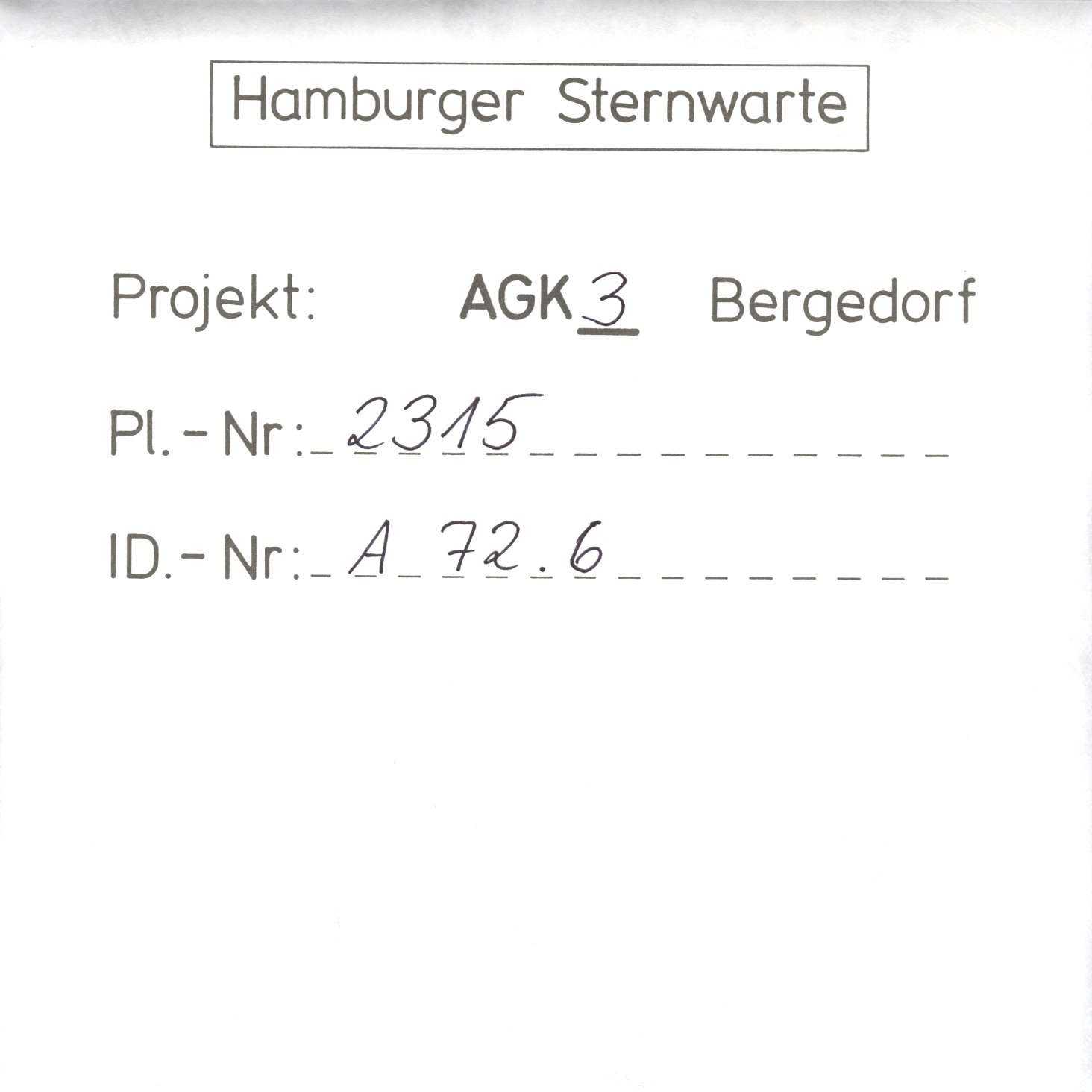Plattenhuelle AG02315