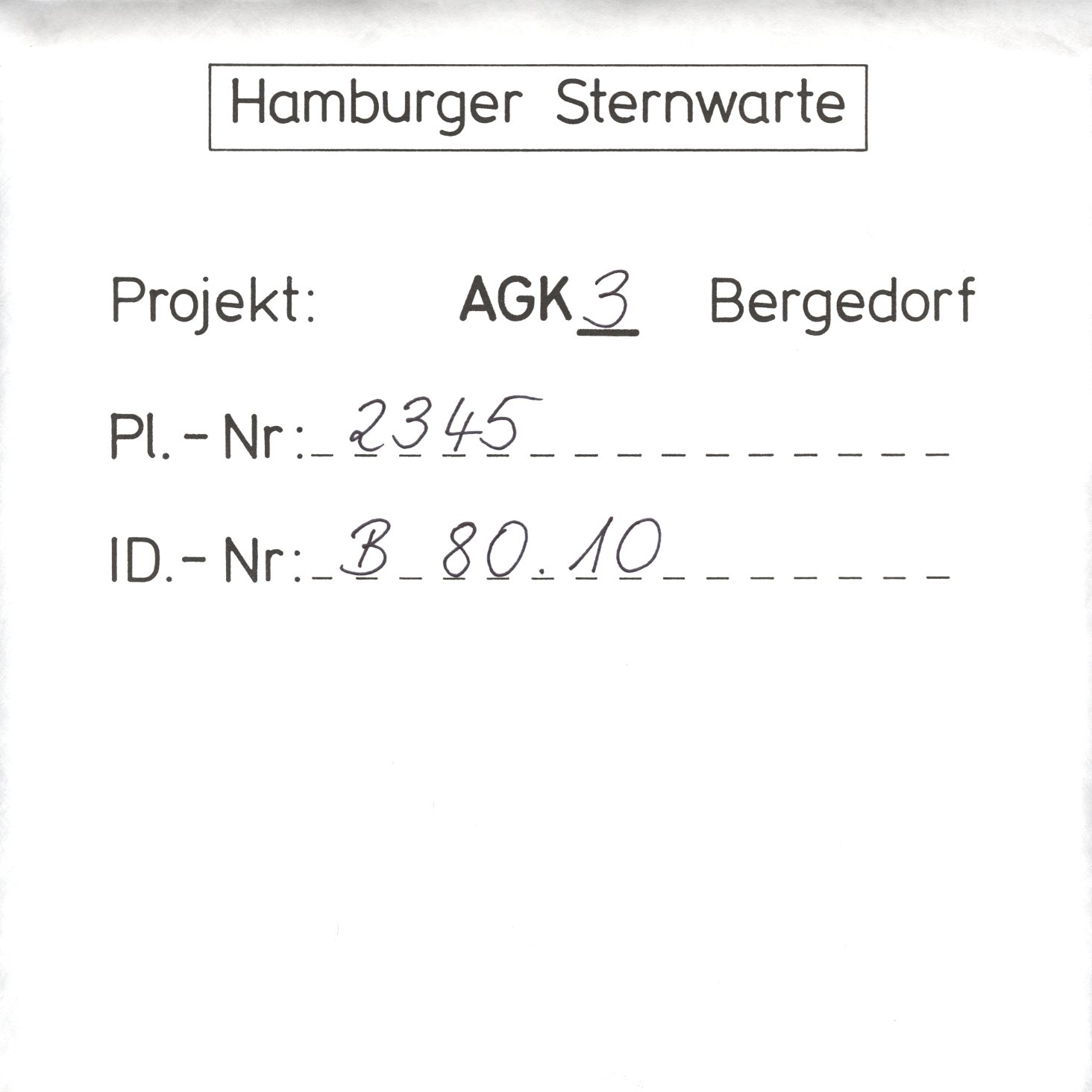 Plattenhuelle AG02345
