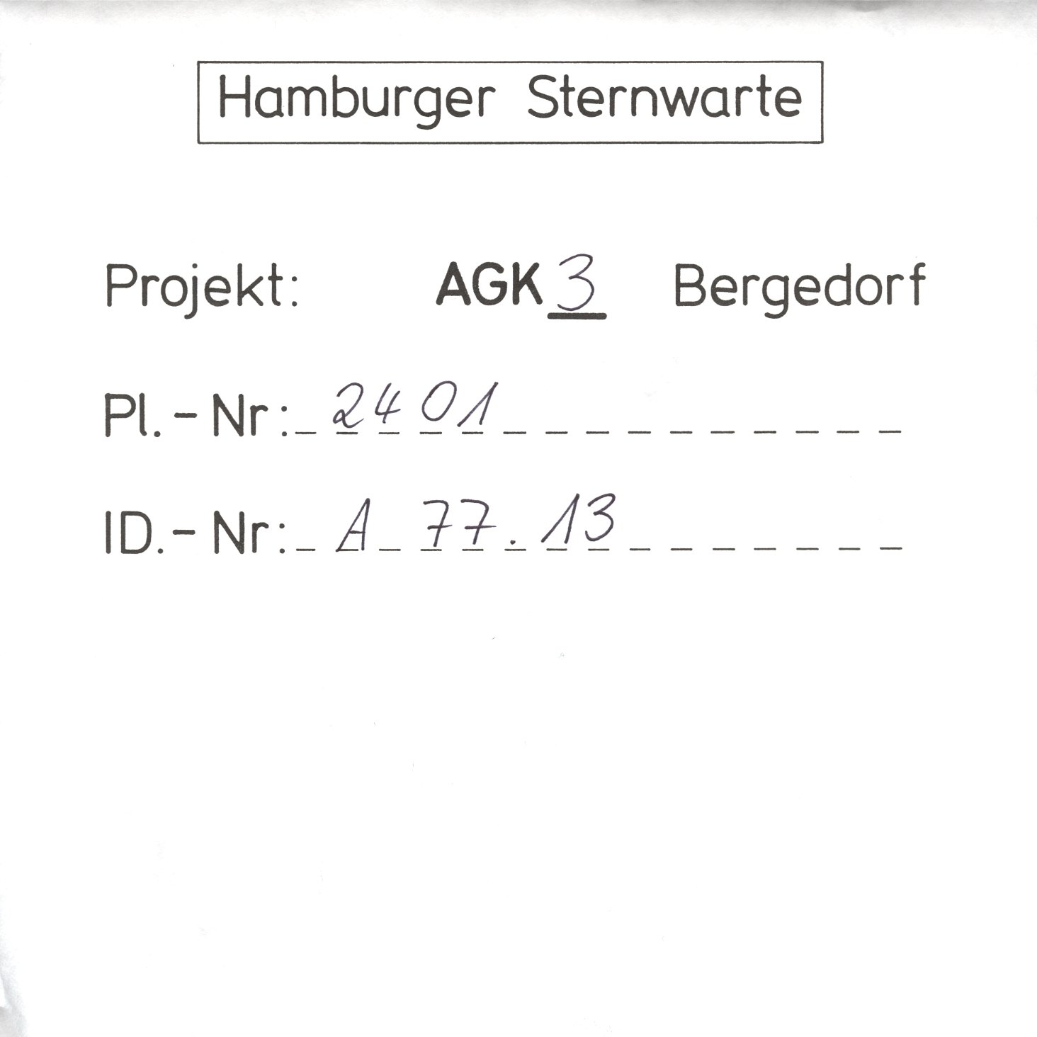 Plattenhuelle AG02401