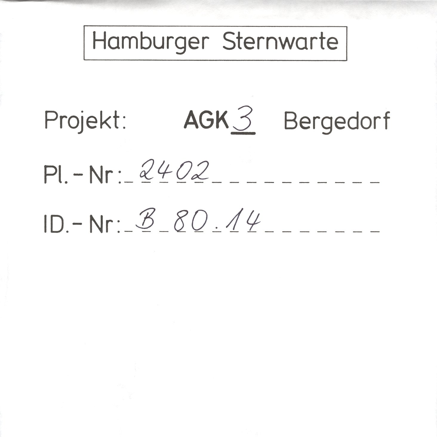 Plattenhuelle AG02402