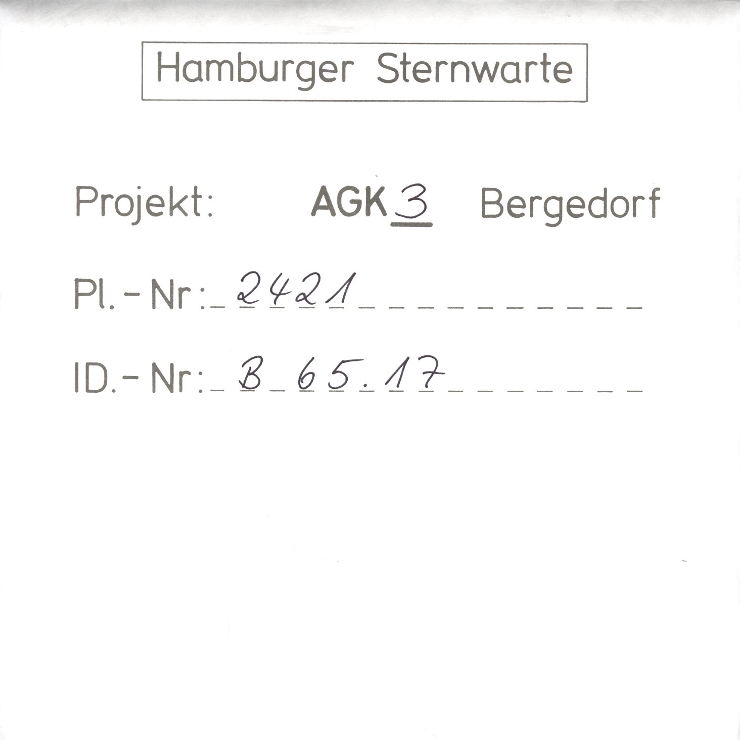 Plattenhuelle AG02421