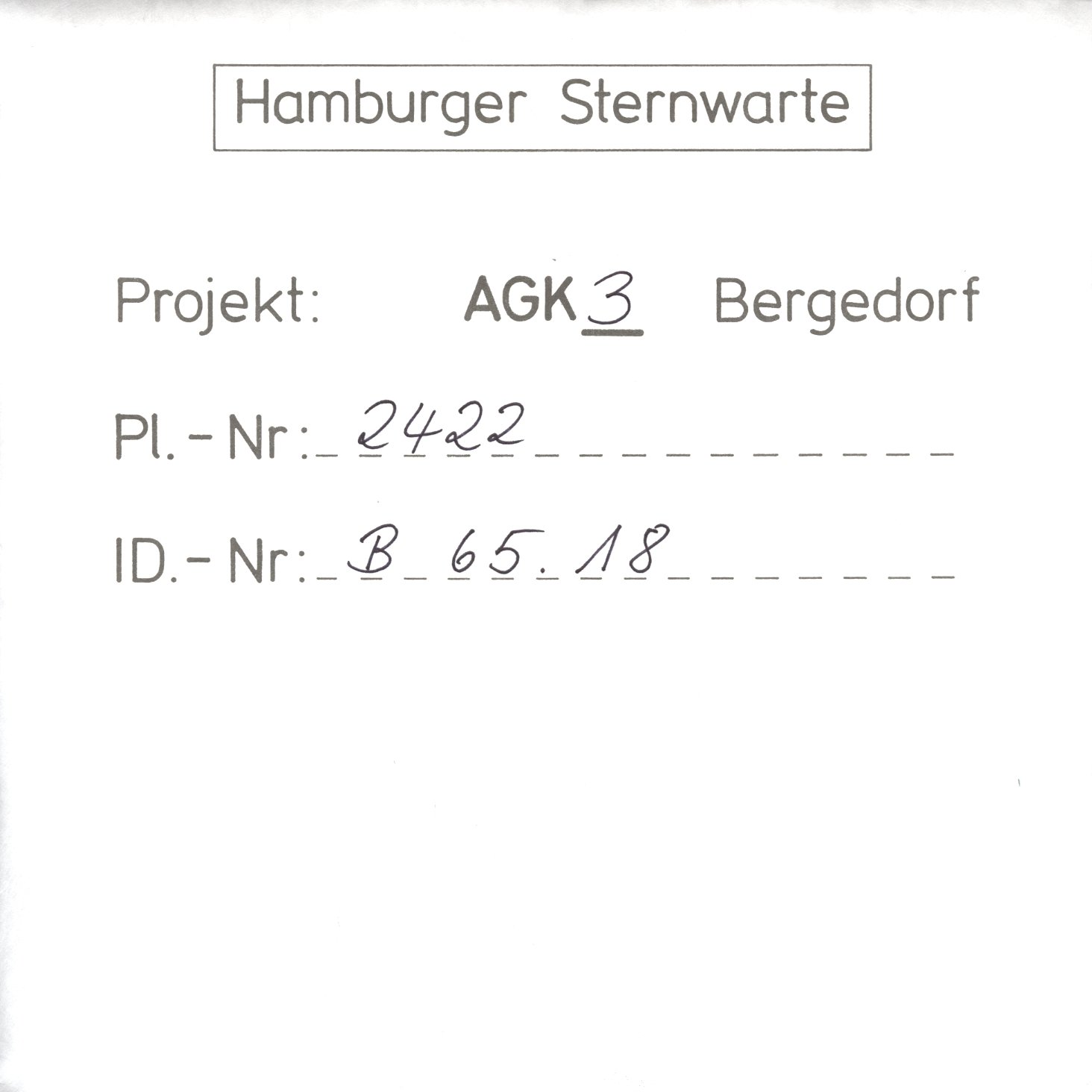 Plattenhuelle AG02422