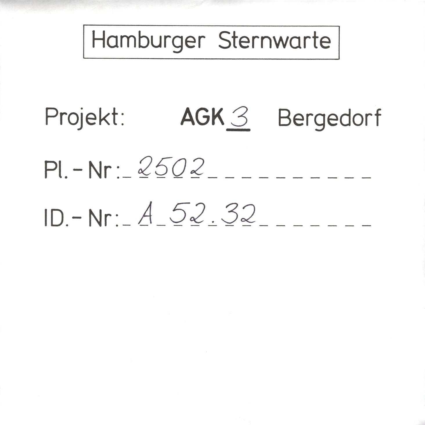 Plattenhuelle AG02502