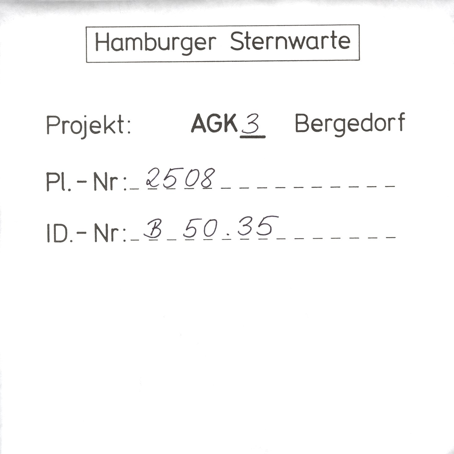 Plattenhuelle AG02508