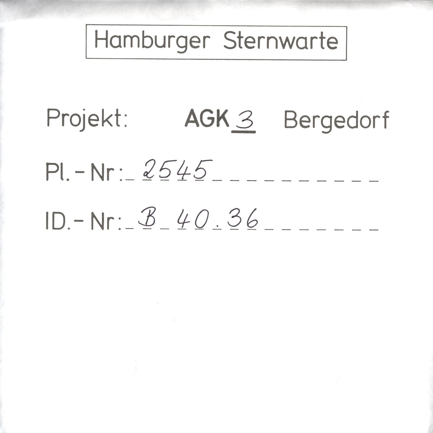Plattenhuelle AG02545
