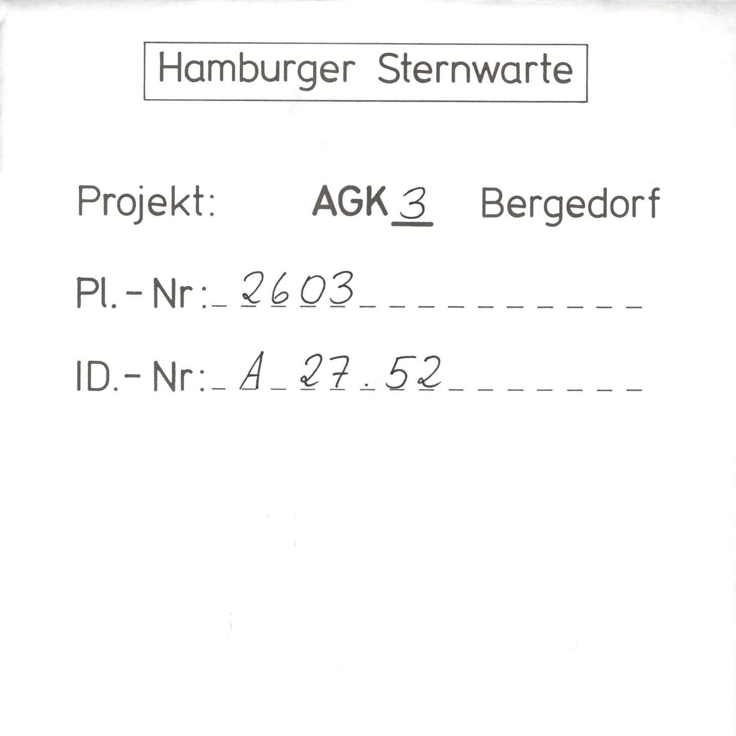 Plattenhuelle AG02603