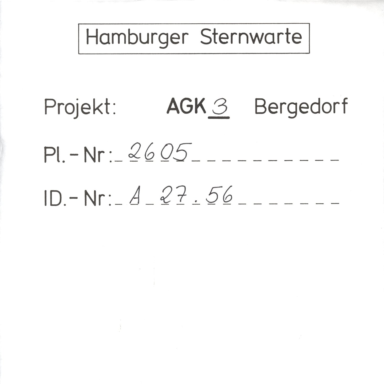 Plattenhuelle AG02605