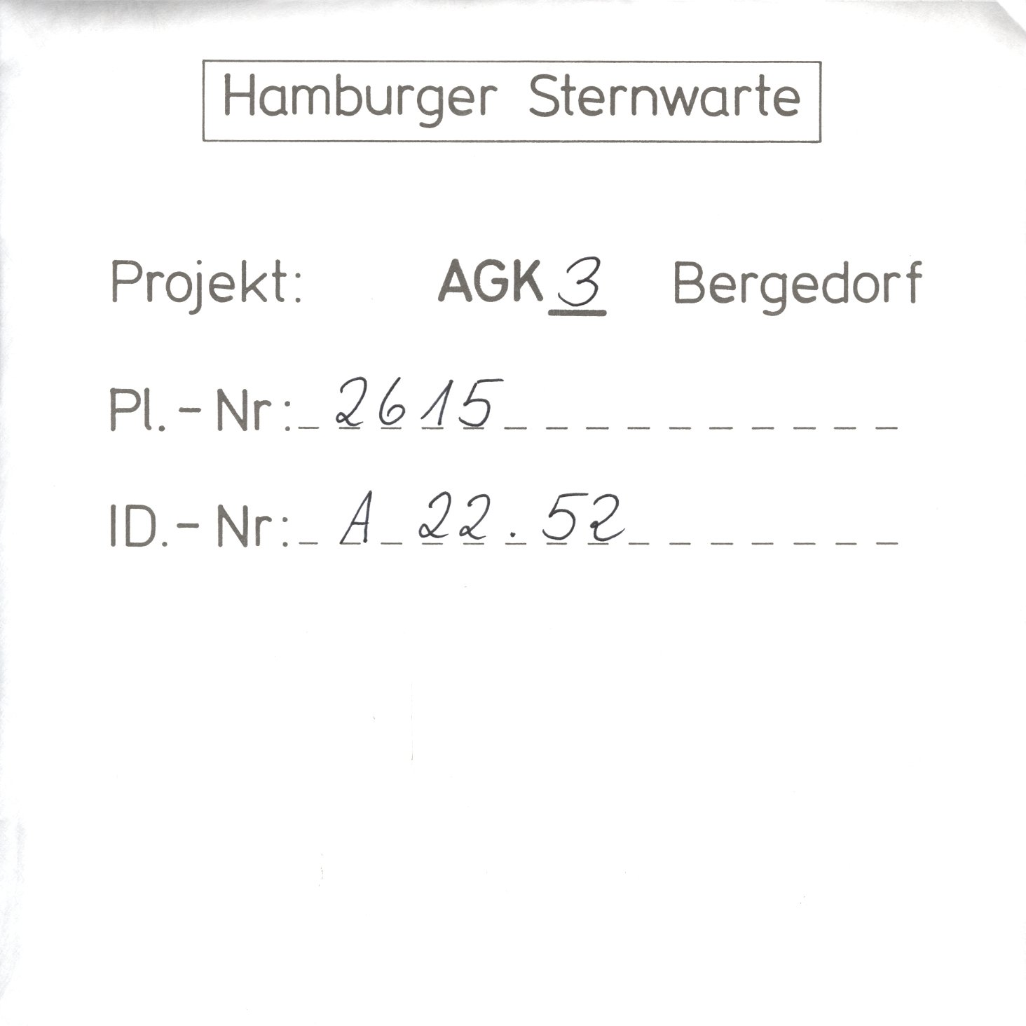 Plattenhuelle AG02615