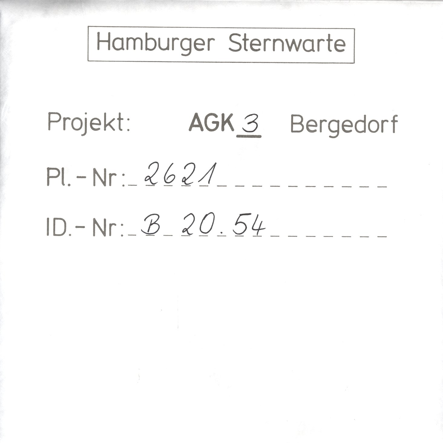 Plattenhuelle AG02621
