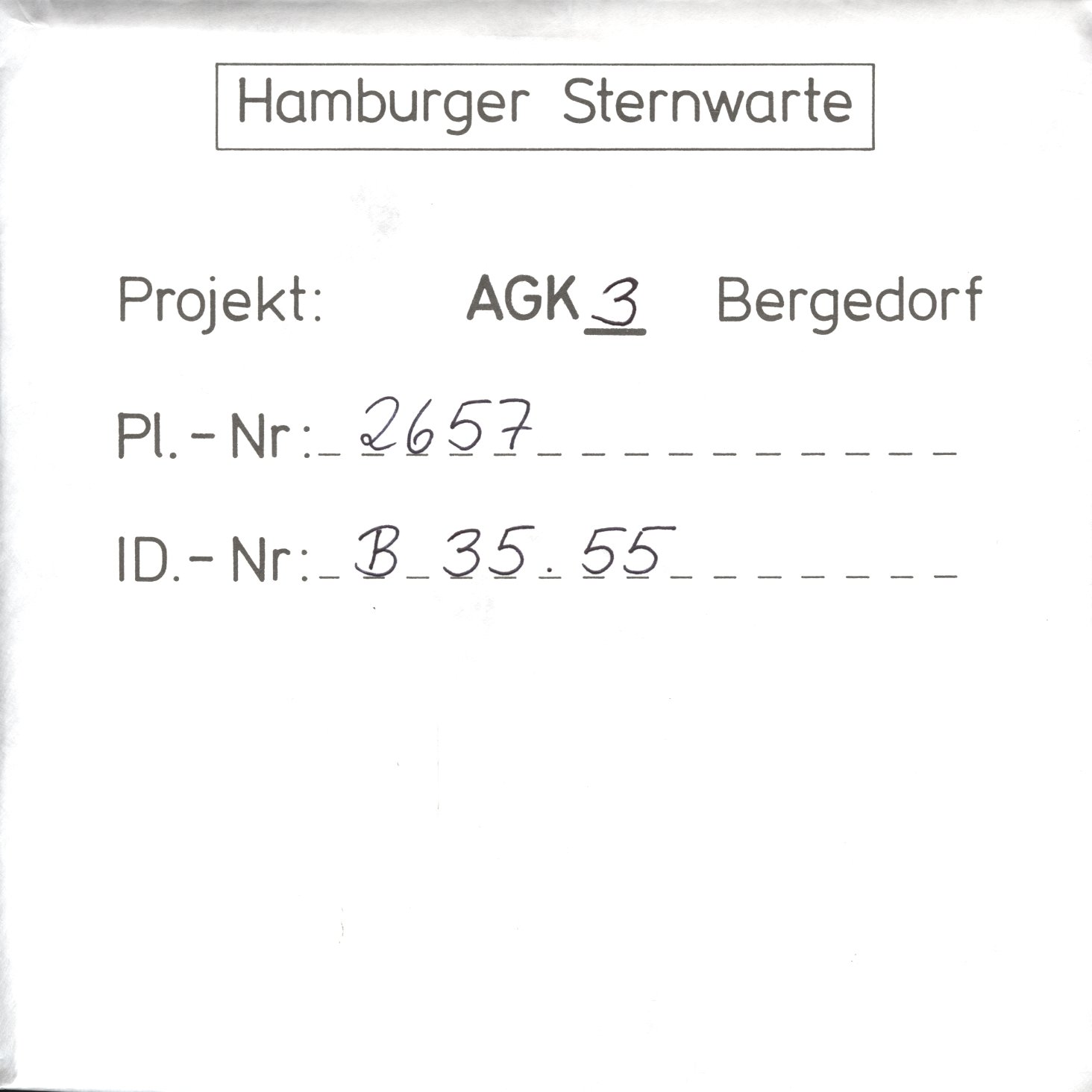 Plattenhuelle AG02657