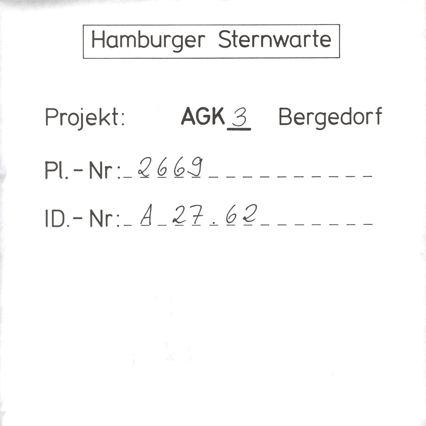 Plattenhuelle AG02669