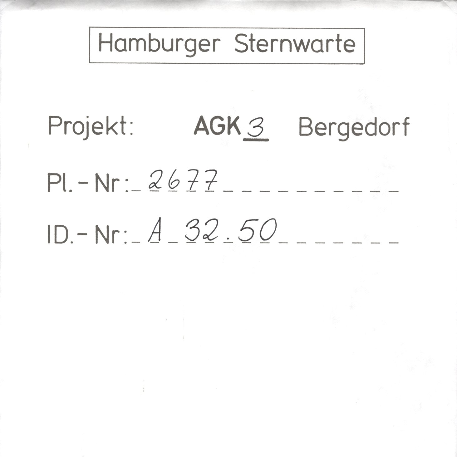 Plattenhuelle AG02677