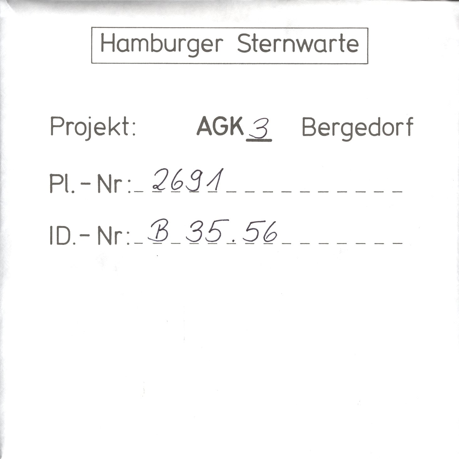 Plattenhuelle AG02691