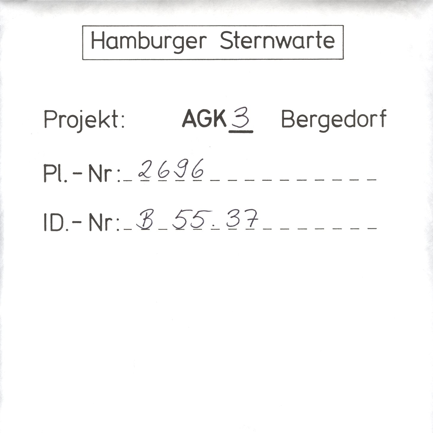 Plattenhuelle AG02696