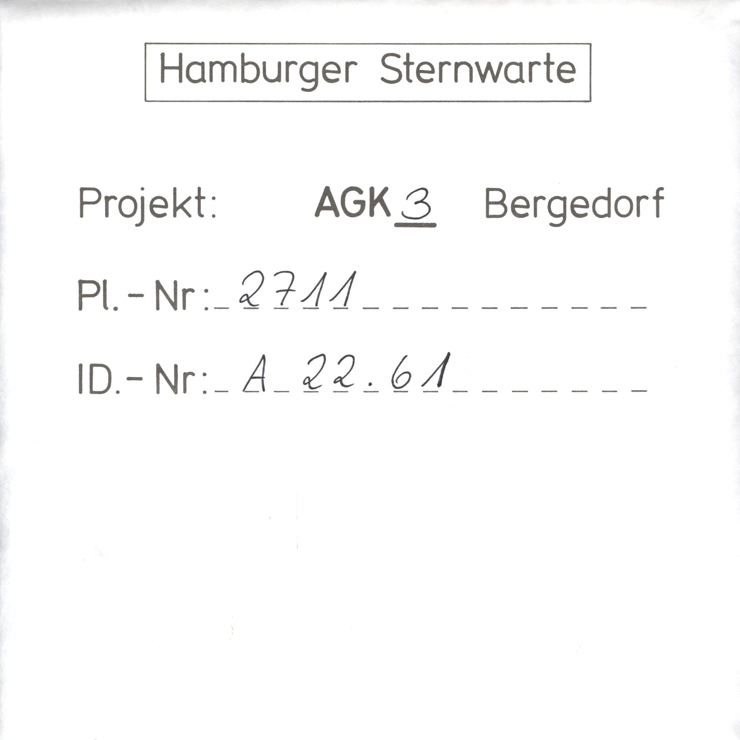 Plattenhuelle AG02711