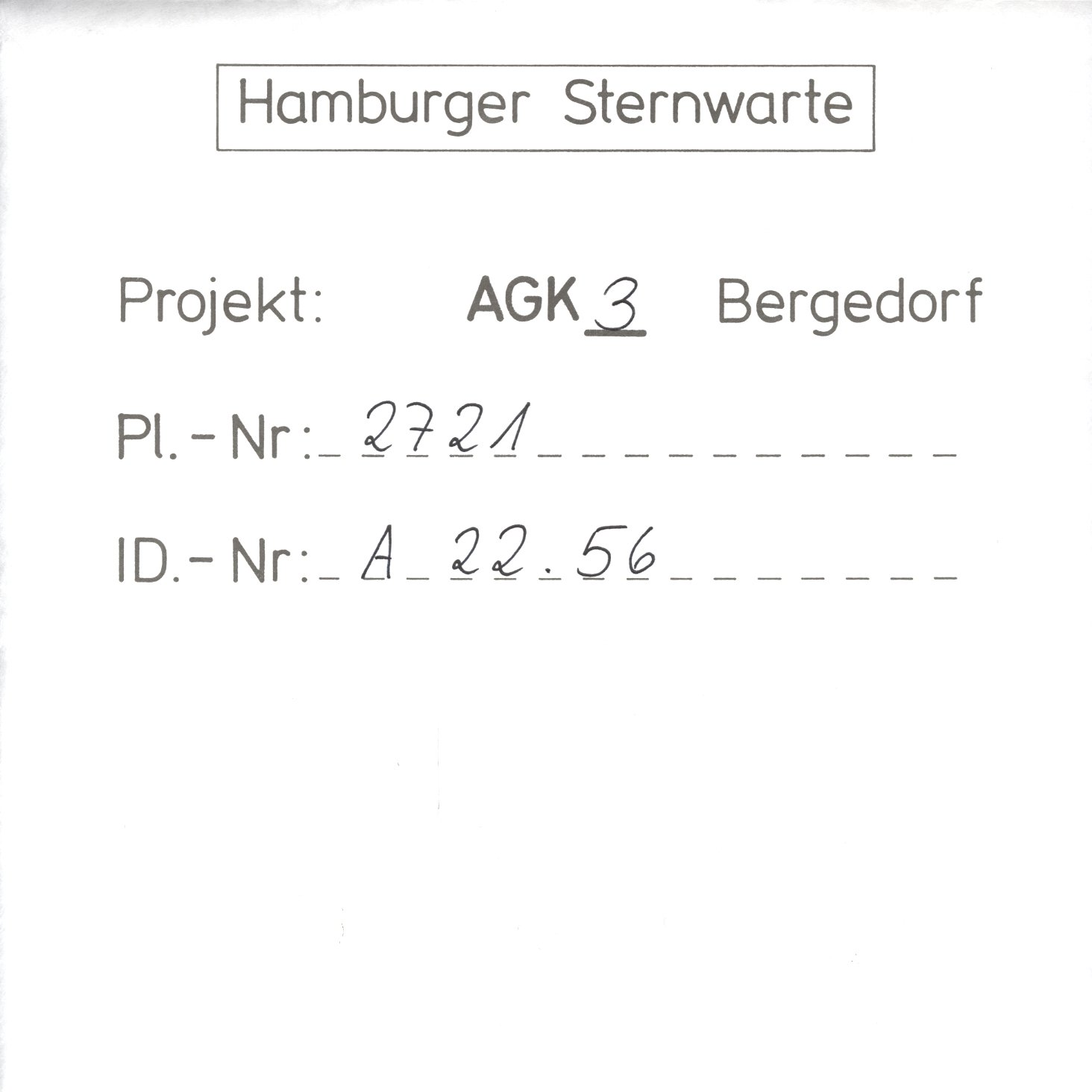 Plattenhuelle AG02721