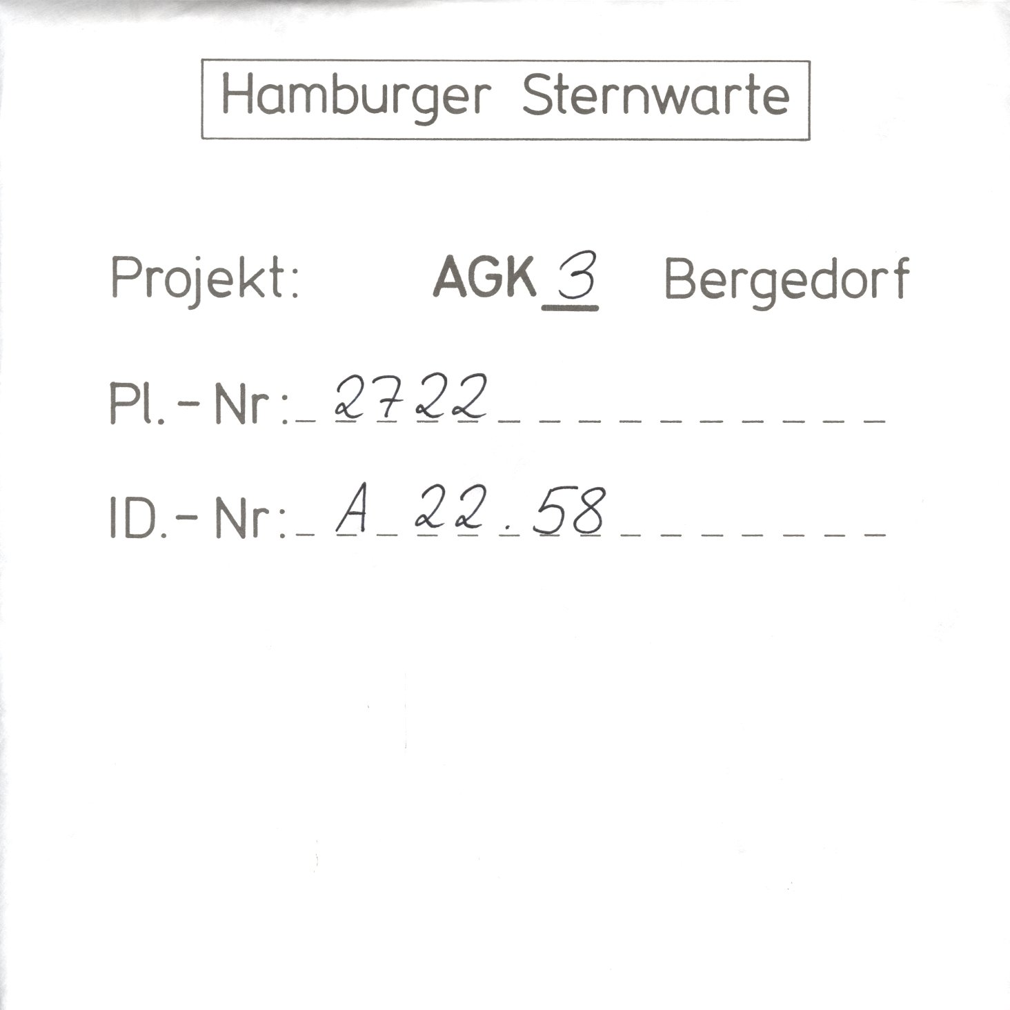 Plattenhuelle AG02722