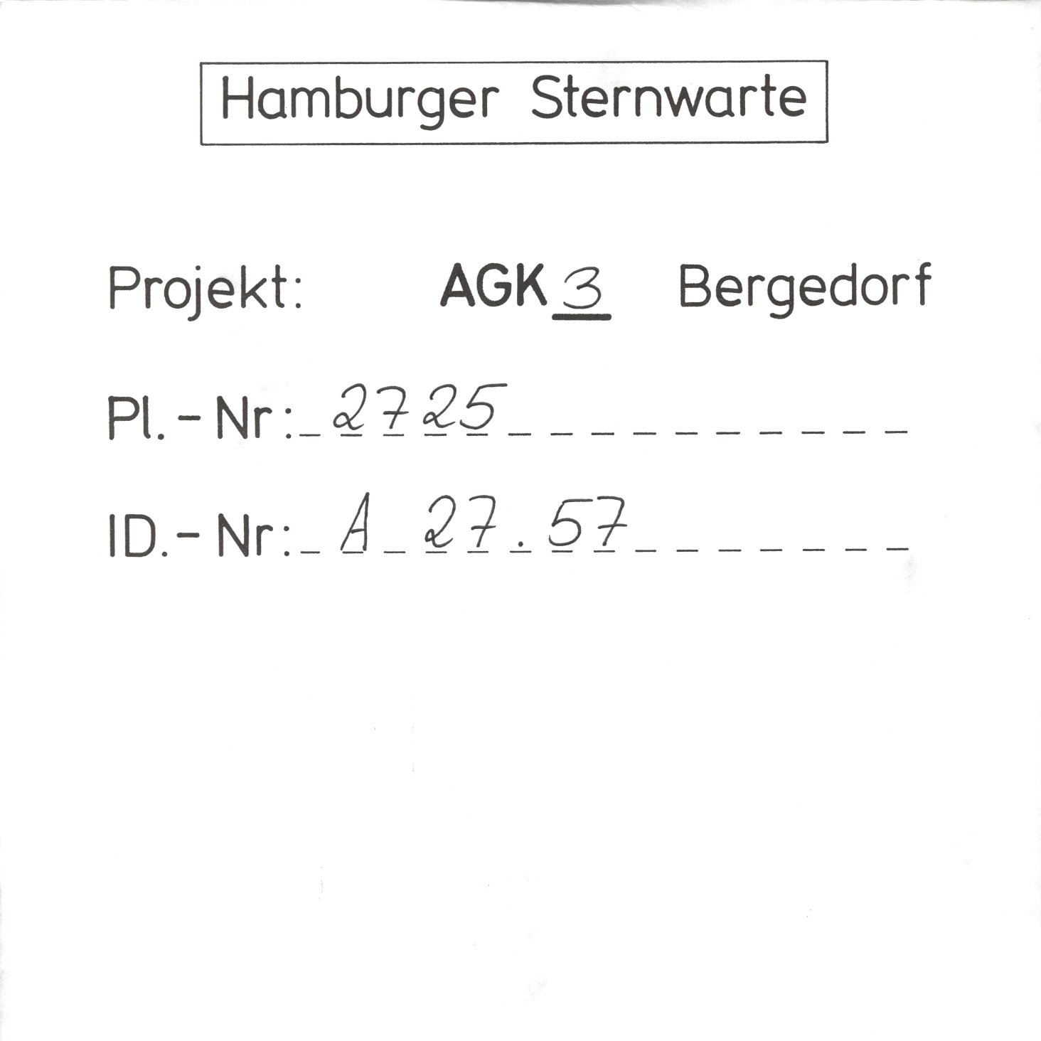 Plattenhuelle AG02725
