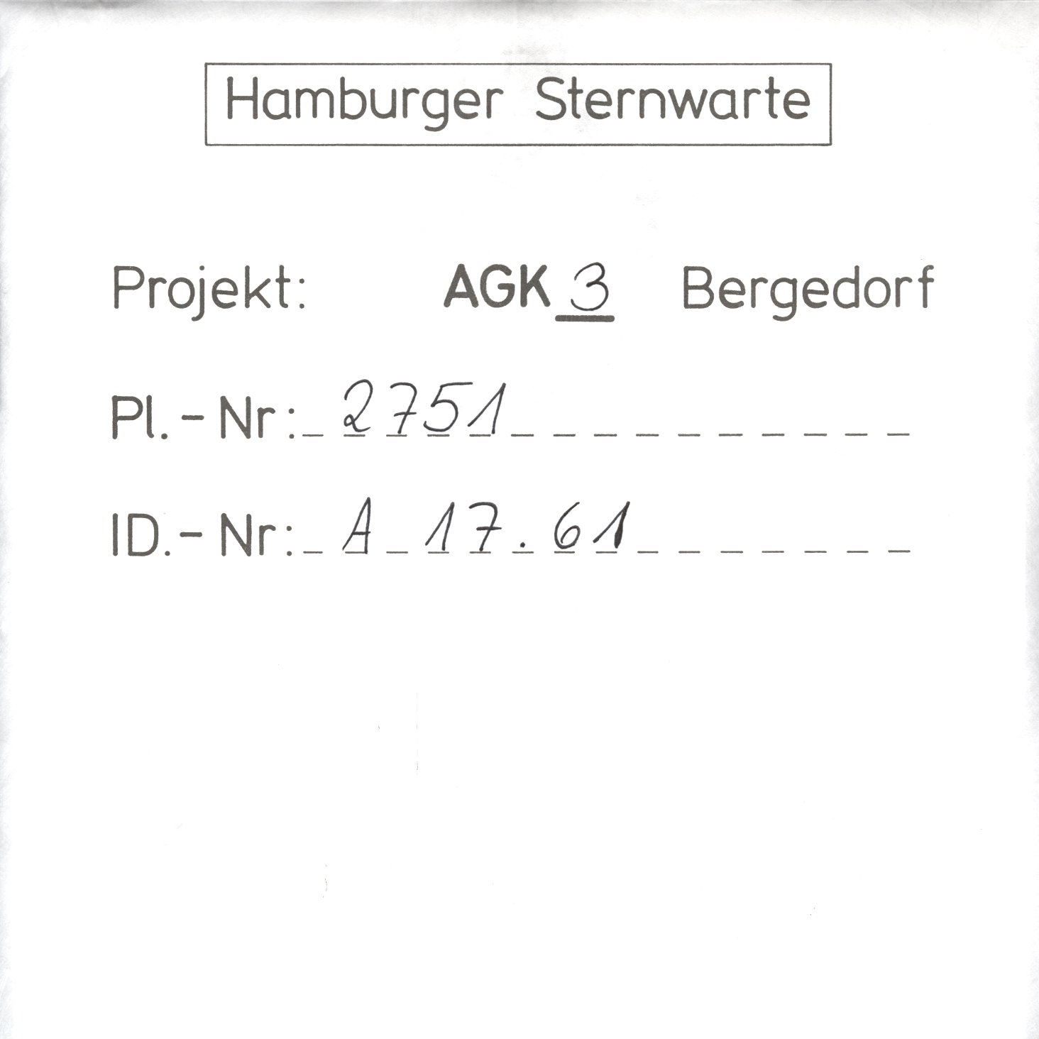 Plattenhuelle AG02751