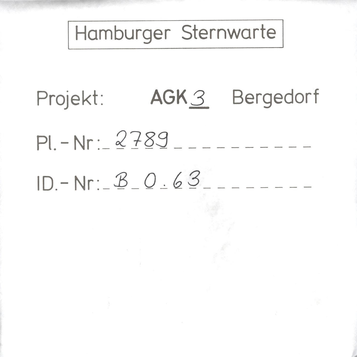 Plattenhuelle AG02789