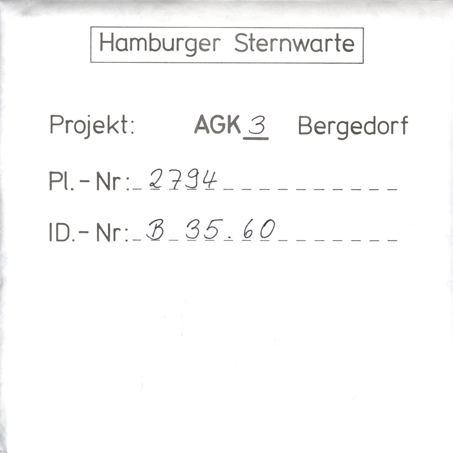 Plattenhuelle AG02794