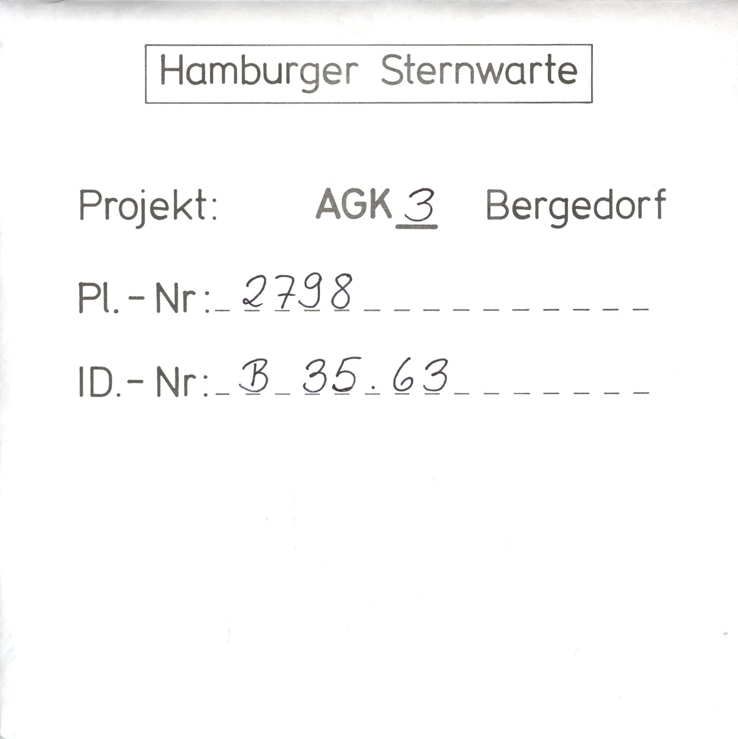 Plattenhuelle AG02798
