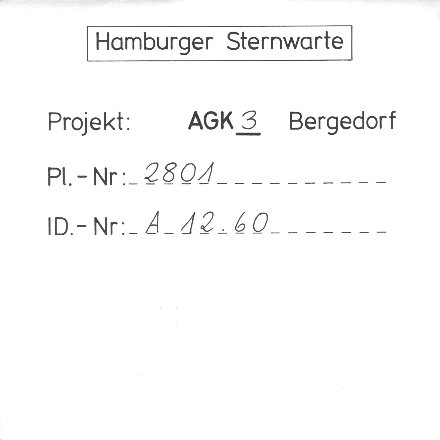 Plattenhuelle AG02801