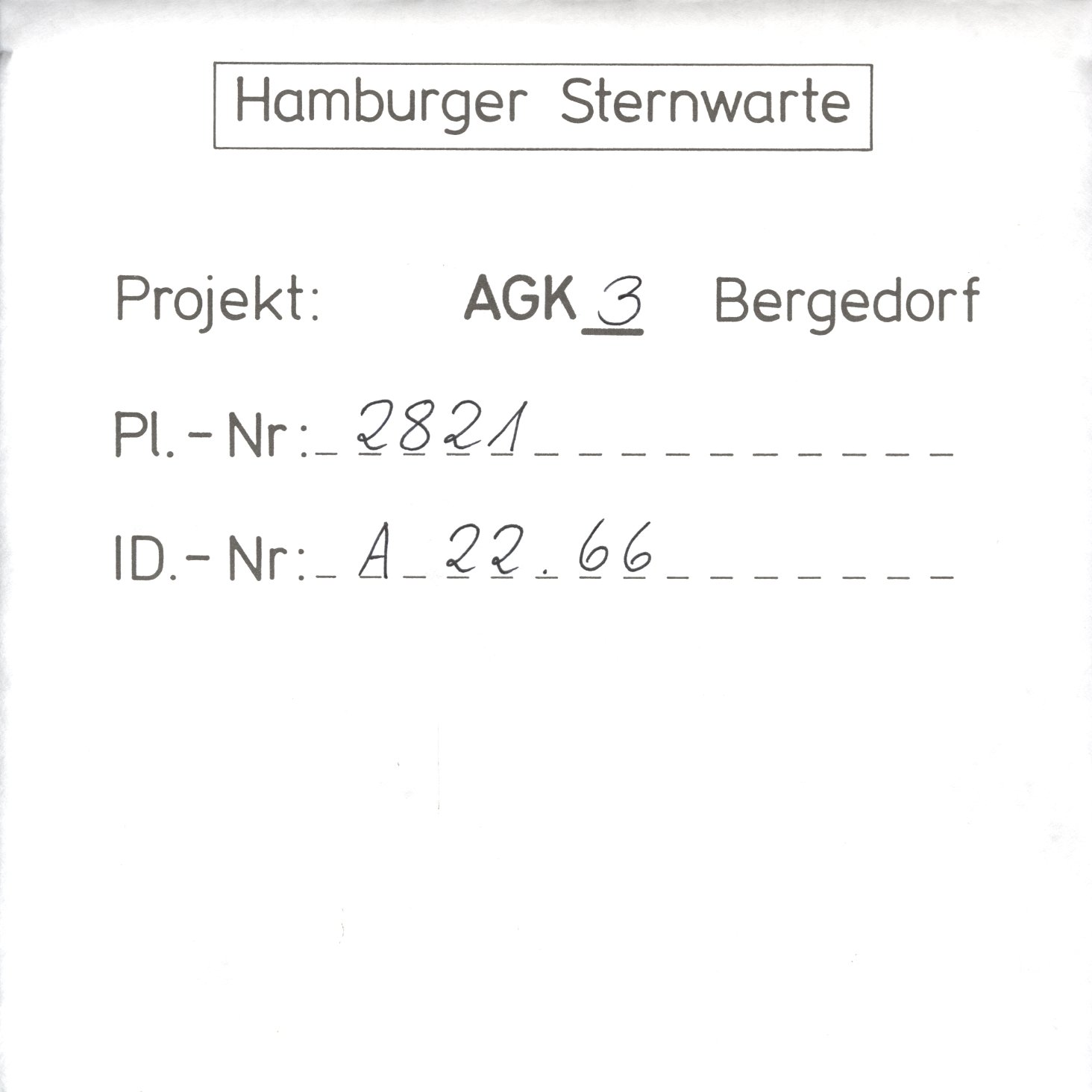 Plattenhuelle AG02821