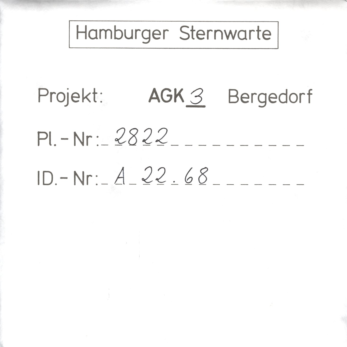 Plattenhuelle AG02822