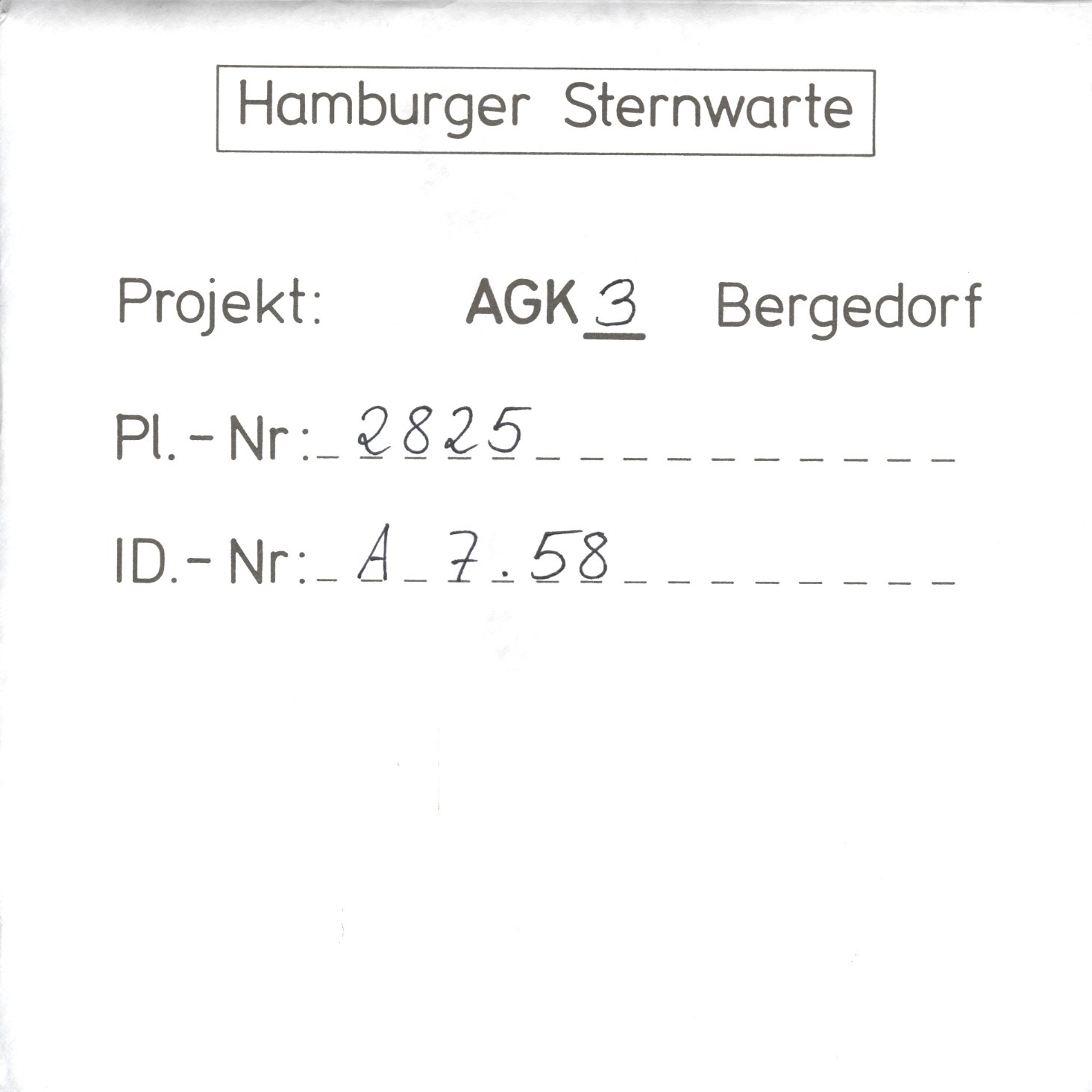 Plattenhuelle AG02825