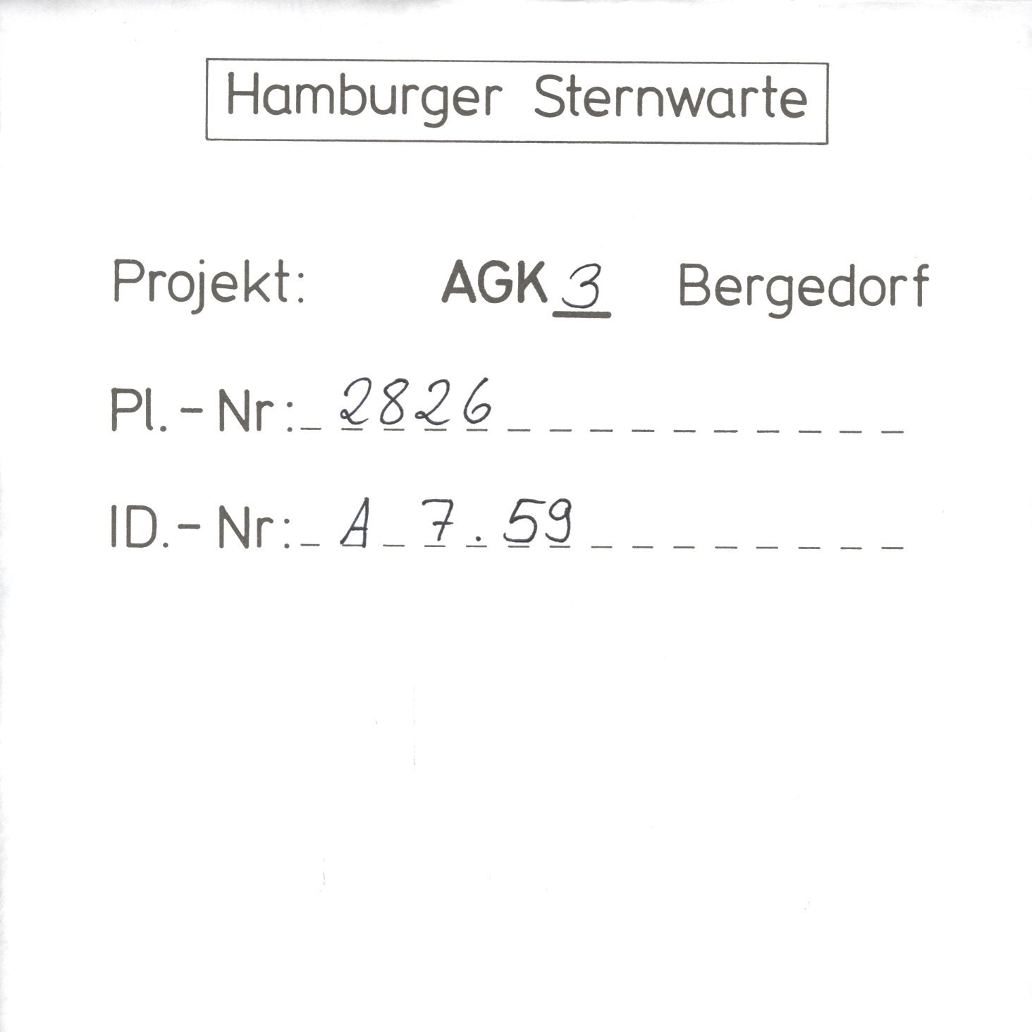 Plattenhuelle AG02826