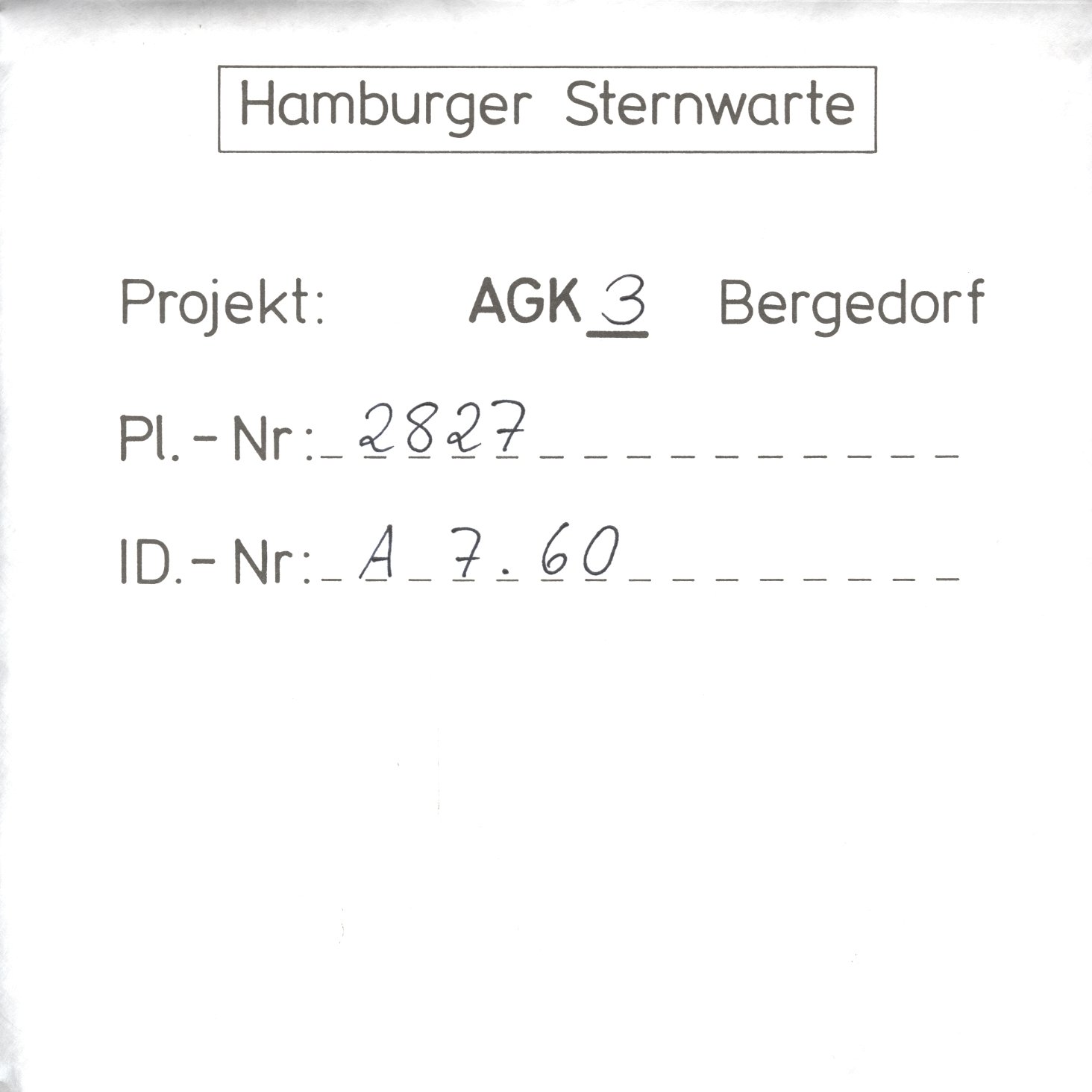 Plattenhuelle AG02827