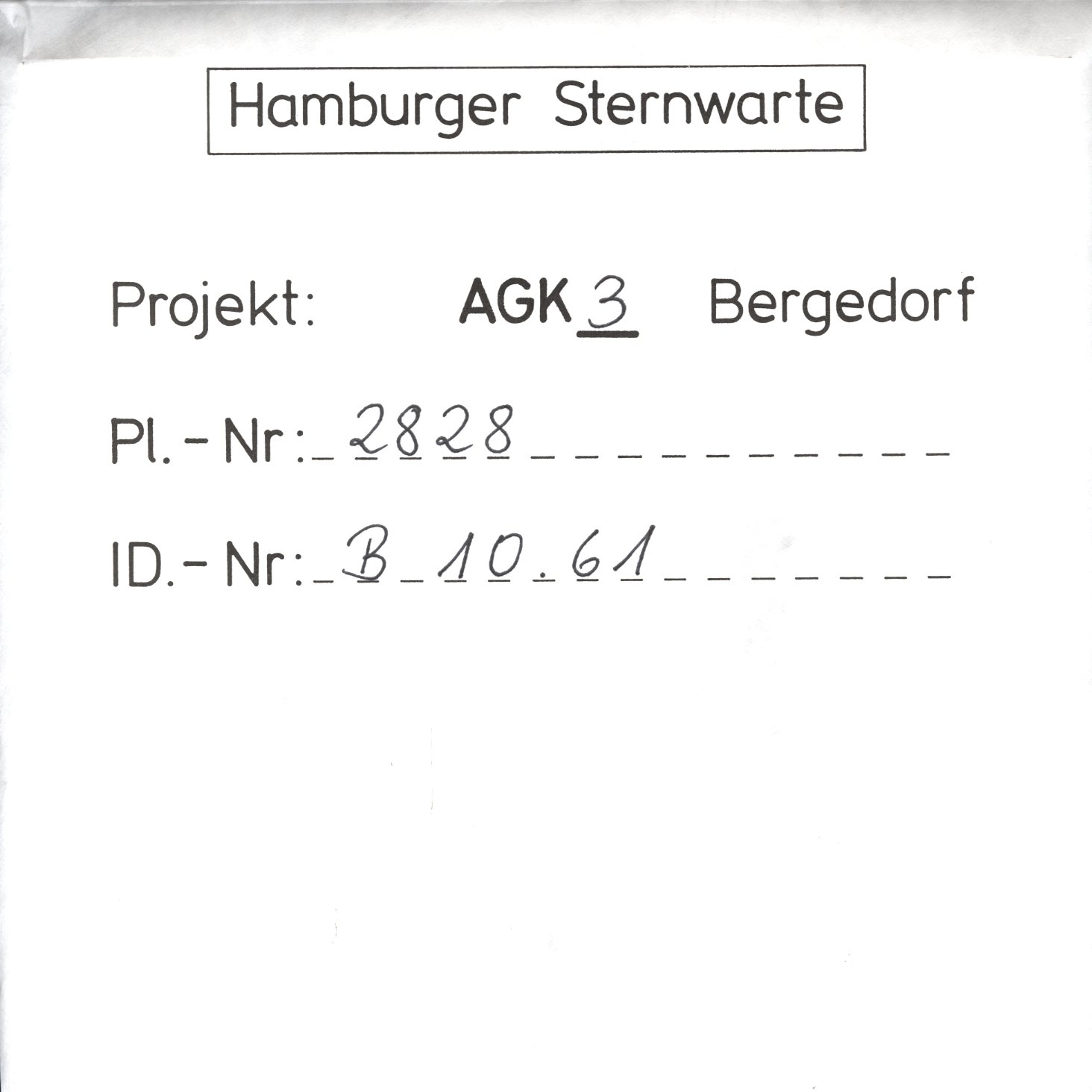 Plattenhuelle AG02828
