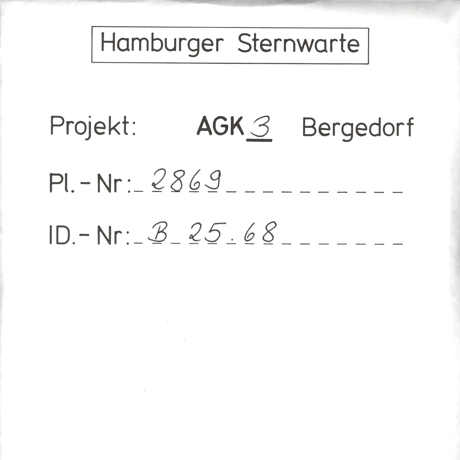 Plattenhuelle AG02869