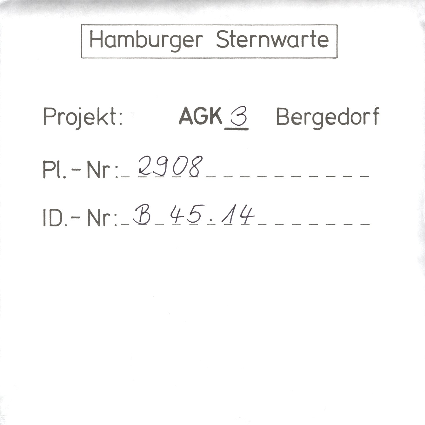 Plattenhuelle AG02908